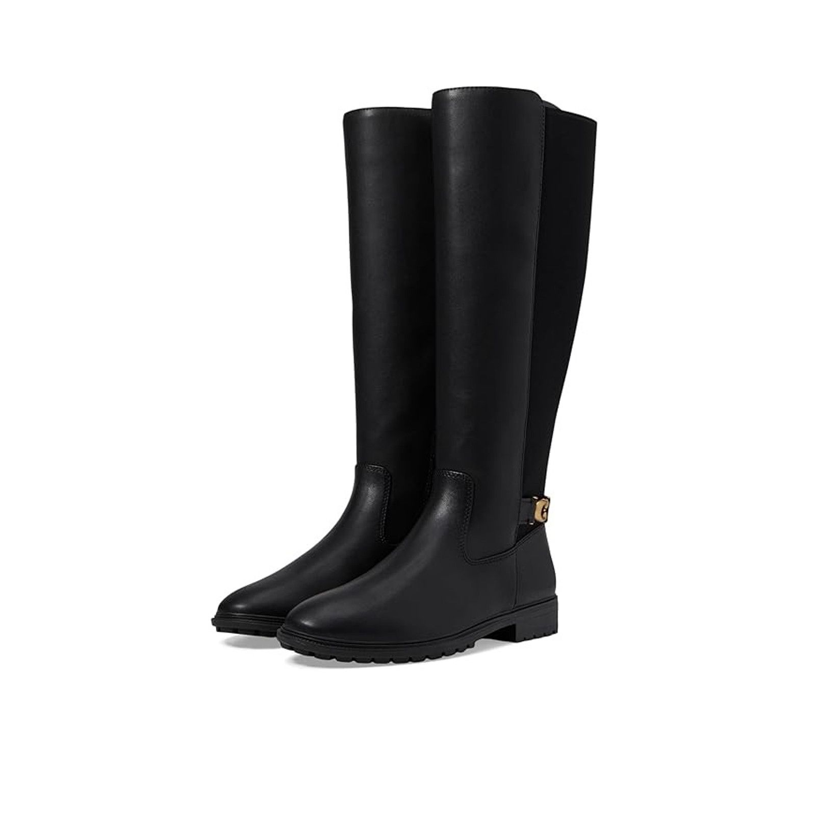 Coach COACH FAITH LEATHER BOOTS, Black , Size 7 M, NIB, MSRP: 275$ Size US 7 / IT 37 - 1 Thumbnail