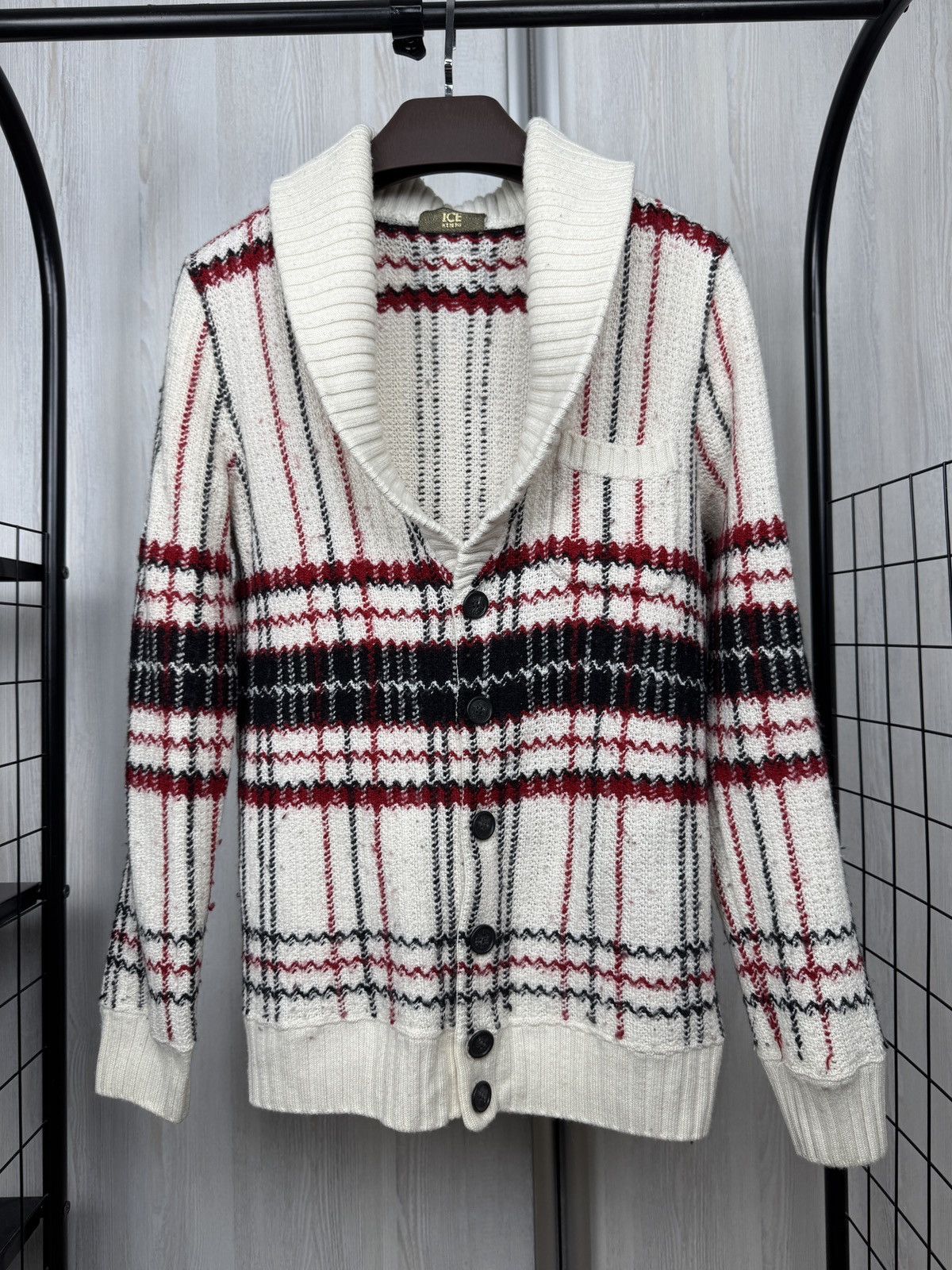 Iceberg ICEBERG Made In Italy WOOL BLEND SWEATER CARDIGAN MENs M Size US M / EU 48-50 / 2 - 2 Thumbnail