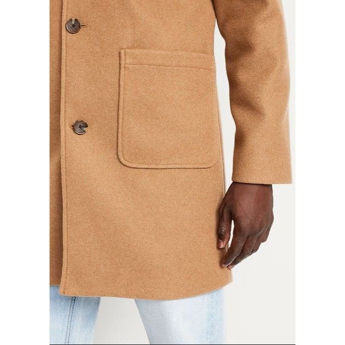 Old Navy Old Navy Men's Brushed Topcoat Color Camel Size Medium NEW Size US M / EU 48-50 / 2 - 3 Thumbnail
