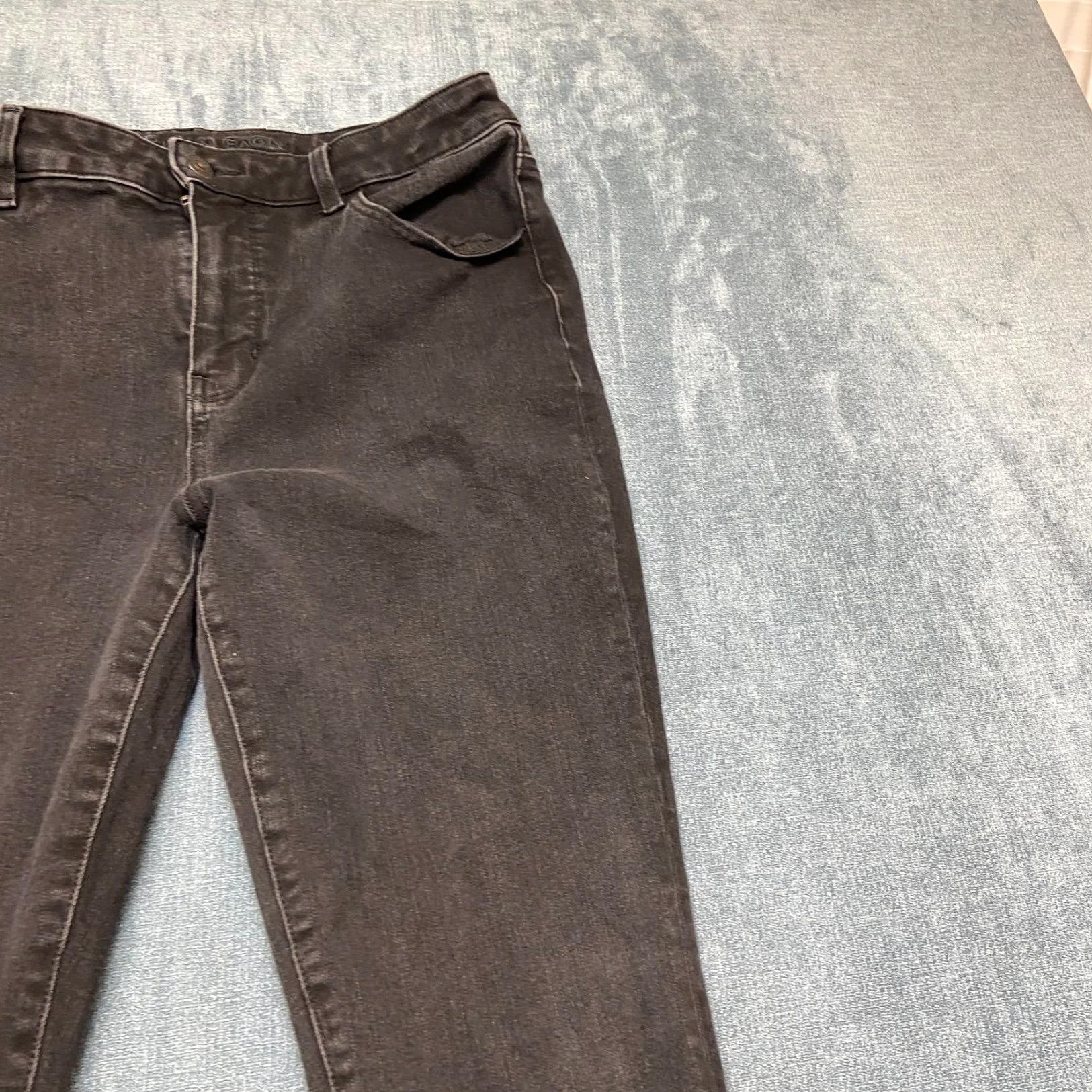 American Eagle Outfitters VINTAGE American Eagle Outfitters Jeans Womens 14 31x29.5 Black Denim High Rise Skinny Leg Size 36" / US 14 / IT 50 - 5 Thumbnail