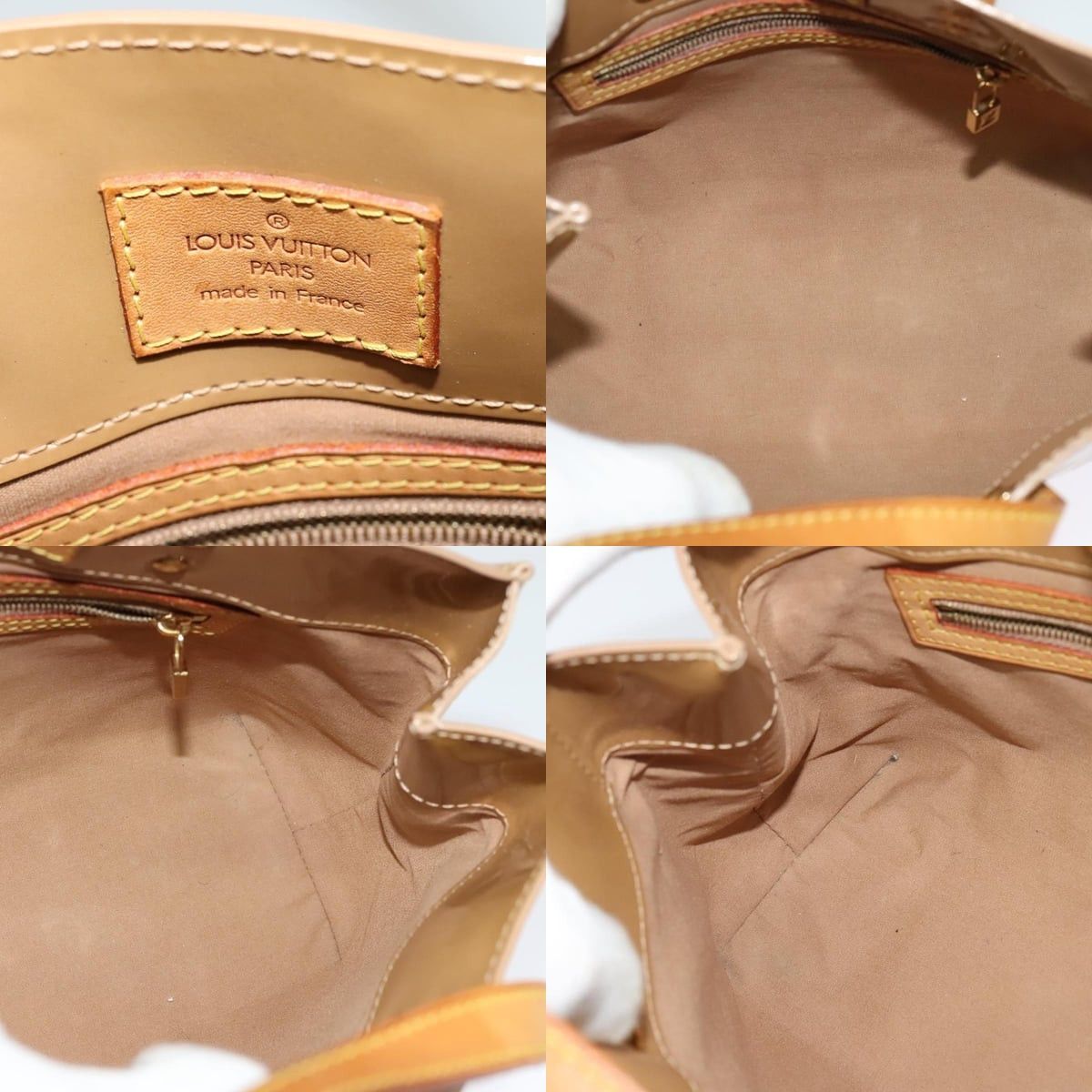 Louis Vuitton LOUIS VUITTON Monogram Vernis Reade PM Hand Bag Noisette Size ONE SIZE - 11 Thumbnail