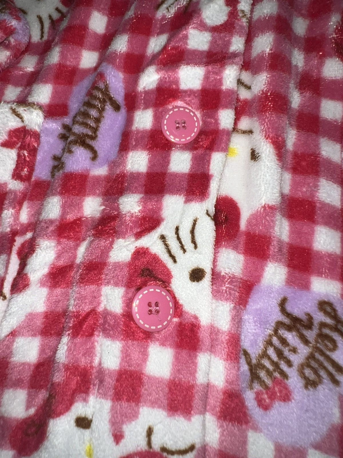 Japanese Brand Hello Kitty fluffy fleece nightwear 🎀💗 Size L / US 10 / IT 46 - 11 Thumbnail