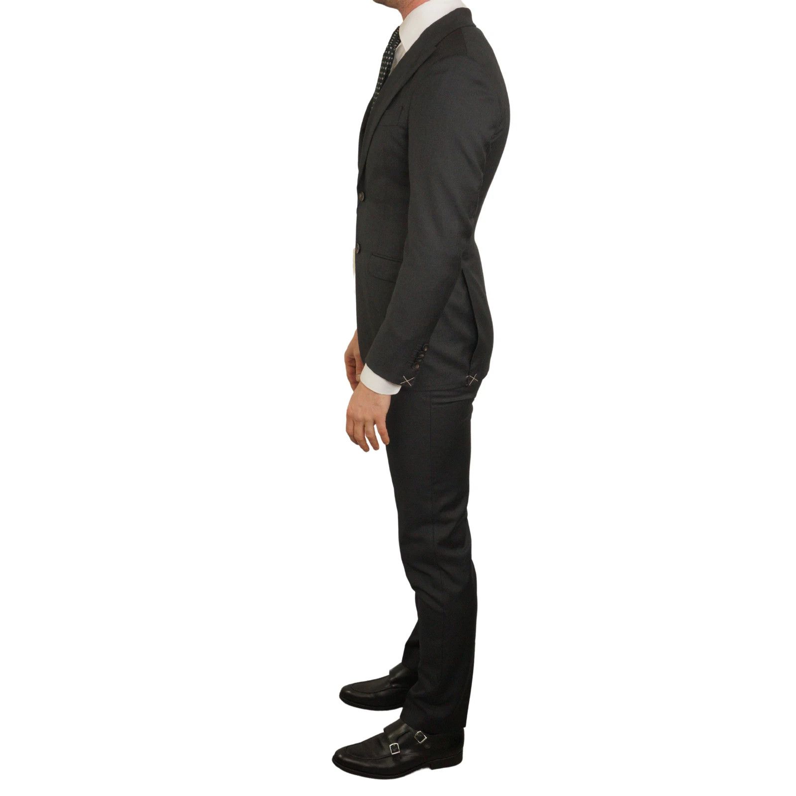 Suitsupply Men Suitsupply Suit La Spalla Grey Charcoal REDA 28 UK/US46S Size 46S - 4 Thumbnail