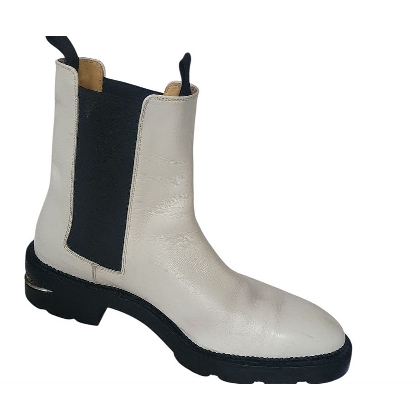 Alexander Wang Alexander Wang Andy White Leather Chelsea Booties Size 38.5 Size US 9 / IT 39 - 2 Thumbnail