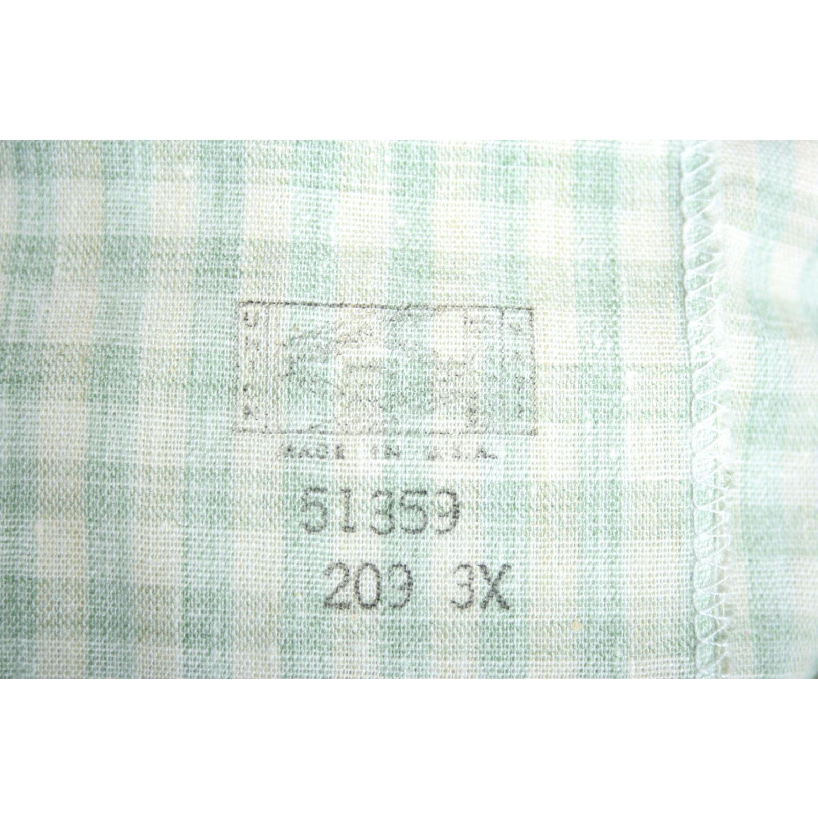 Vintage VINTAGE CAREER CLUB Shirt 3XL Green Plaid Button Front Long Sleeve 1970s Mens Ladies? Size US XXL / EU 58 / 5 - 8 Thumbnail