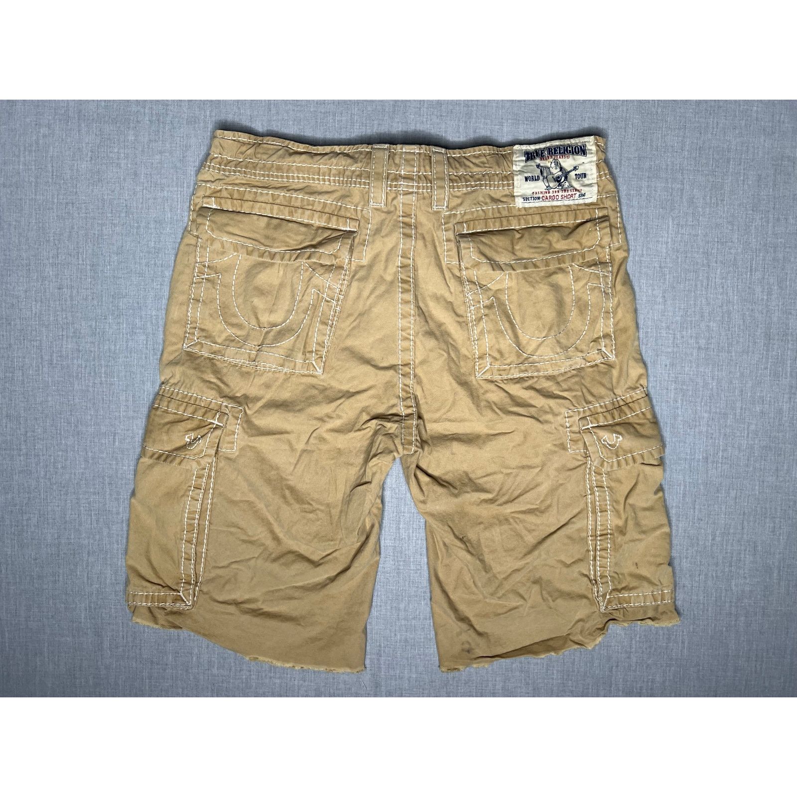 True Religion True Religion Thick Stitch Multi Pocket Cargo Shorts 34 Grailed