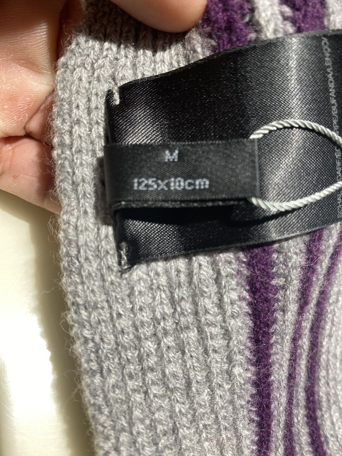 Adidas × Y-3 × Yohji Yamamoto Y-3 Wool Scarf 125X10CM Size ONE SIZE - 3 Thumbnail