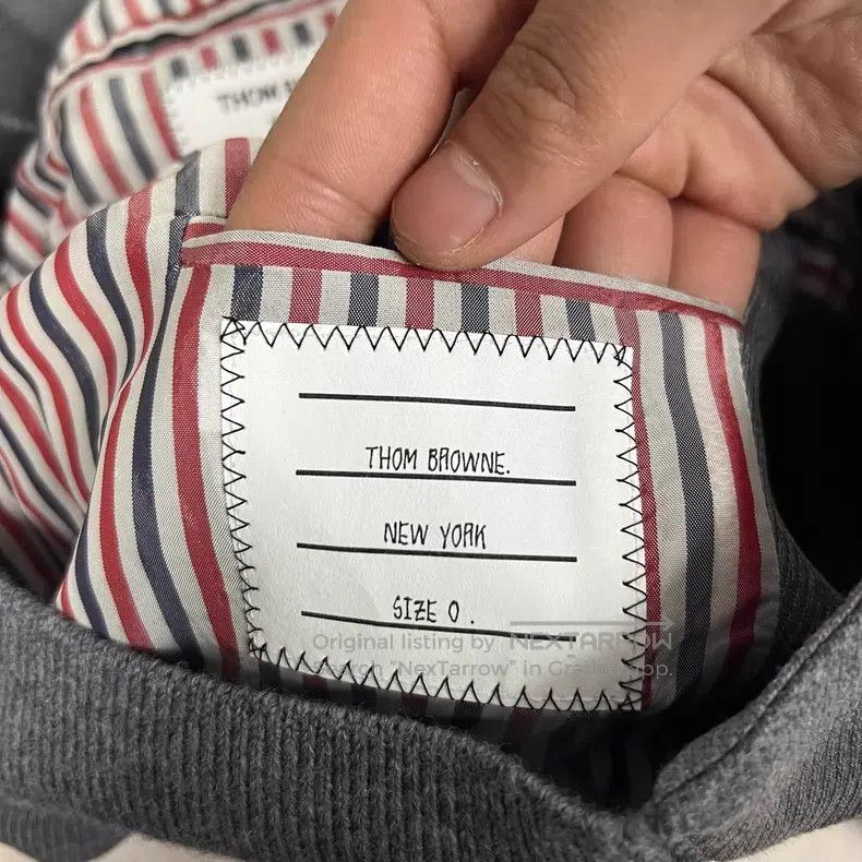 Thom Browne Thom Browne Gray Baseball Jacket Size US XS / EU 42 / 0 - 5 Thumbnail