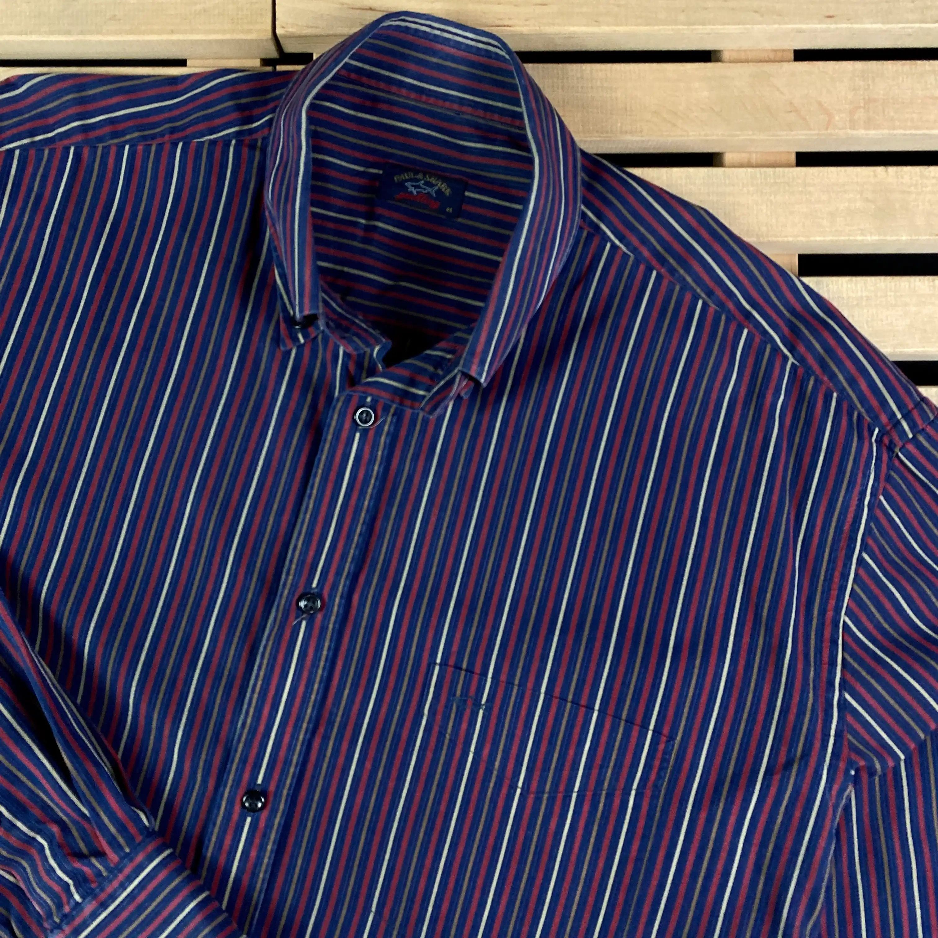 Paul & Shark × Vintage Men’s Shirt Long Sleeve Paul Shark Vintage Size 45 Size US XXL / EU 58 / 5 - 2 Thumbnail