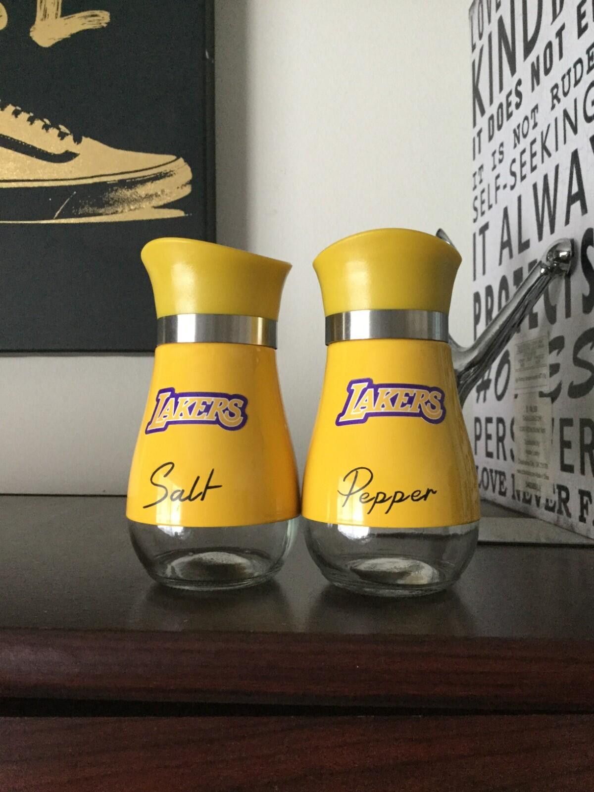 The Unbranded Brand Los Angeles Lakers Stainless Steel Salt & Pepper Shaker Set Size ONE SIZE - 1 Preview