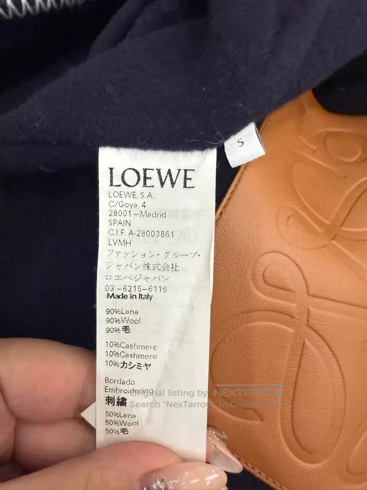 Loewe Loewe Midnight Blue Bathrobe Stitching Wool Coat Size S / US 4 / IT 40 - 3 Thumbnail