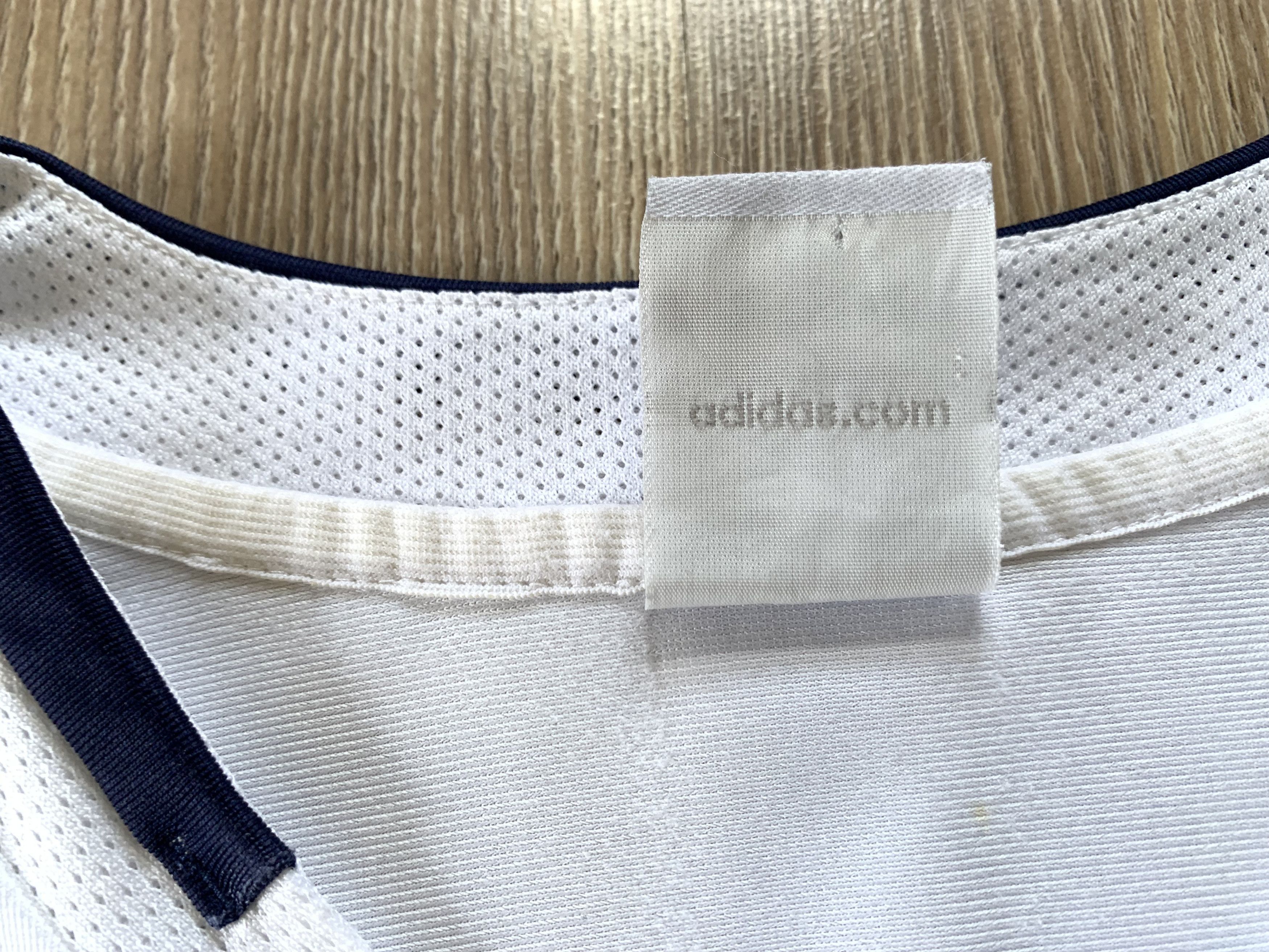Adidas Adidas Vintage White Blue Sport Soccer Training T-Shirt Size US L / EU 52-54 / 3 - 7 Thumbnail