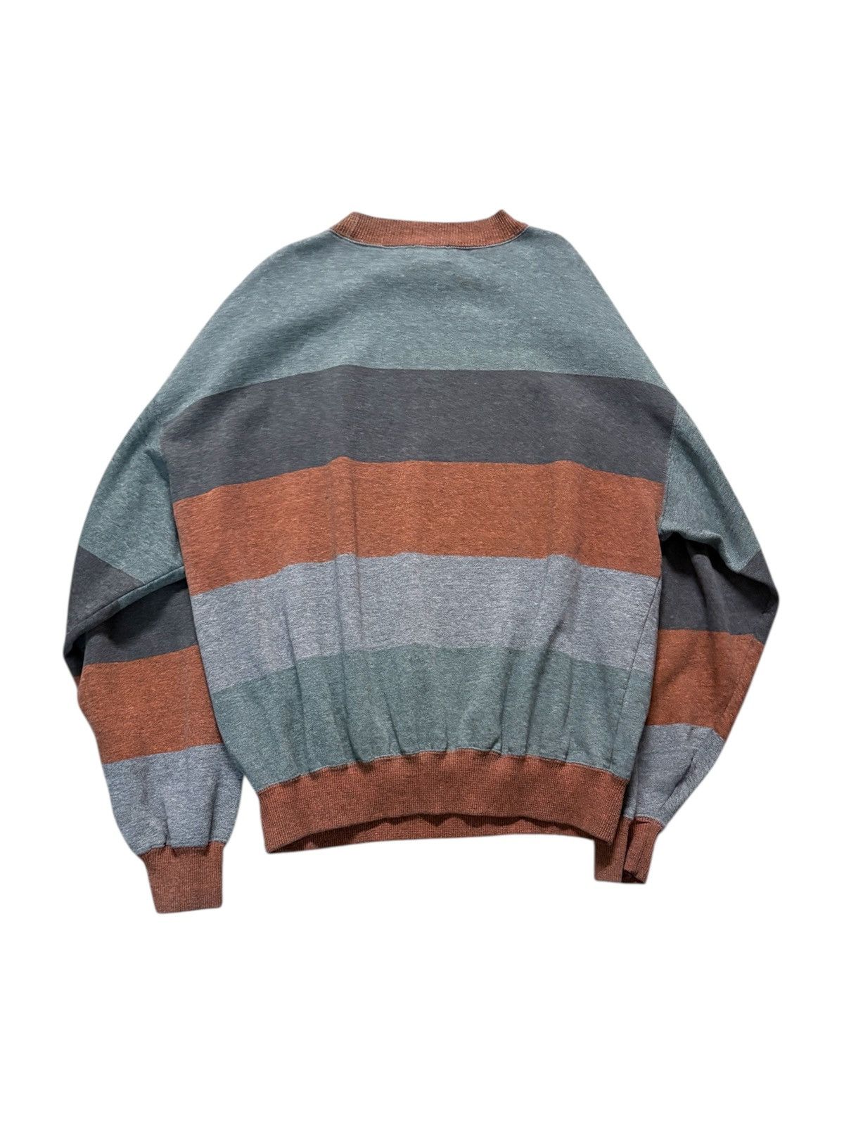 Anchor Blue 90’s Anchor Blue Vintage Striped Sweatshirt Crewneck Size US XL / EU 56 / 4 - 3 Thumbnail