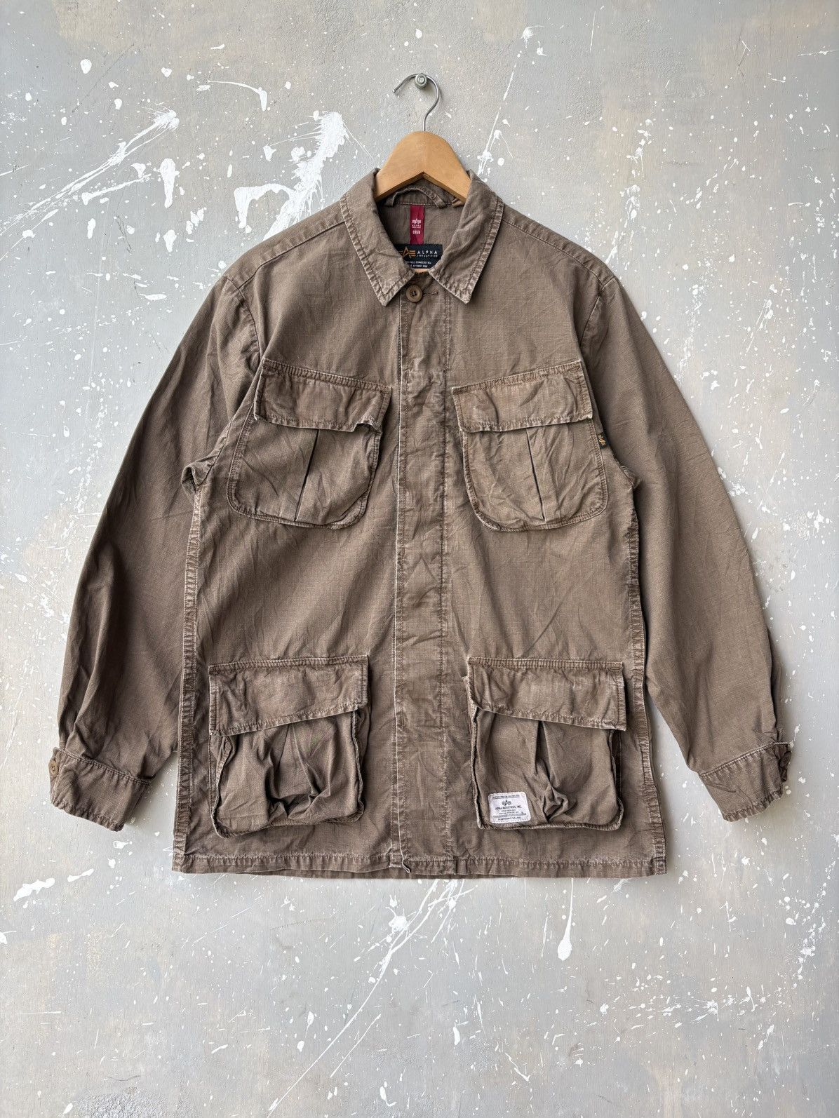 Alpha Industries Sample Alpha Industries Ripstop Military Field Jacket Brown Size US L / EU 52-54 / 3 - 1 Thumbnail