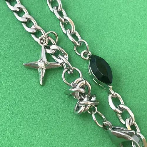 Other Titanium Steel Star Cross Pendant Necklace for Men Women Size ONE SIZE - 3 Thumbnail