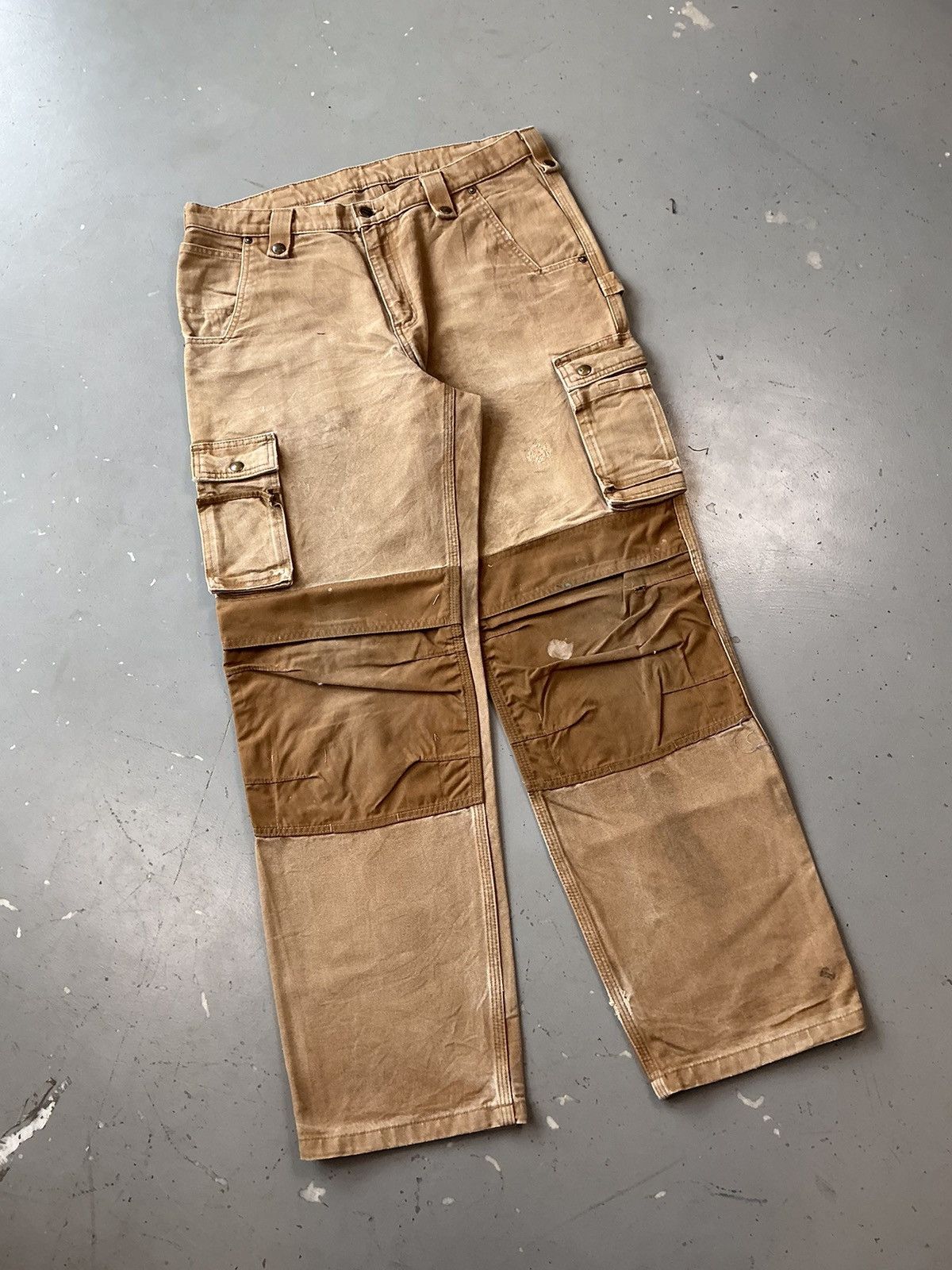 Carhartt × Vintage Crazy vintage Carhartt double knee cargo denim pant Size US 36 / EU 52 - 2 Thumbnail