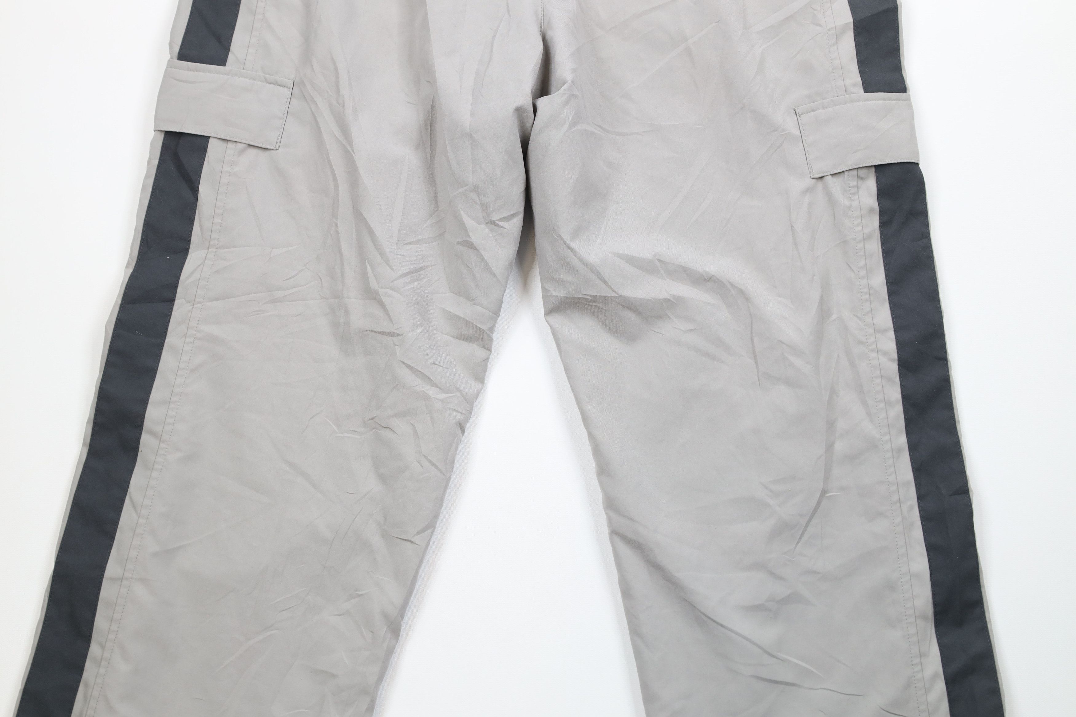 Nike × Vintage Vintage Nike Scott Mini Swoosh Striped Wide Leg Cargo Pants Size US 40 / EU 56 - 9 Thumbnail