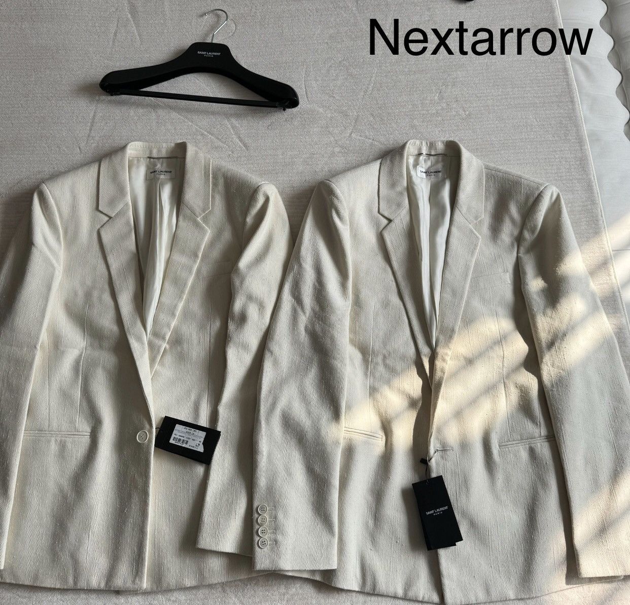 Saint Laurent Paris × Yves Saint Laurent Saint Laurent Men's Noble Young Master White Suit2412- Size 50S - 2 Thumbnail