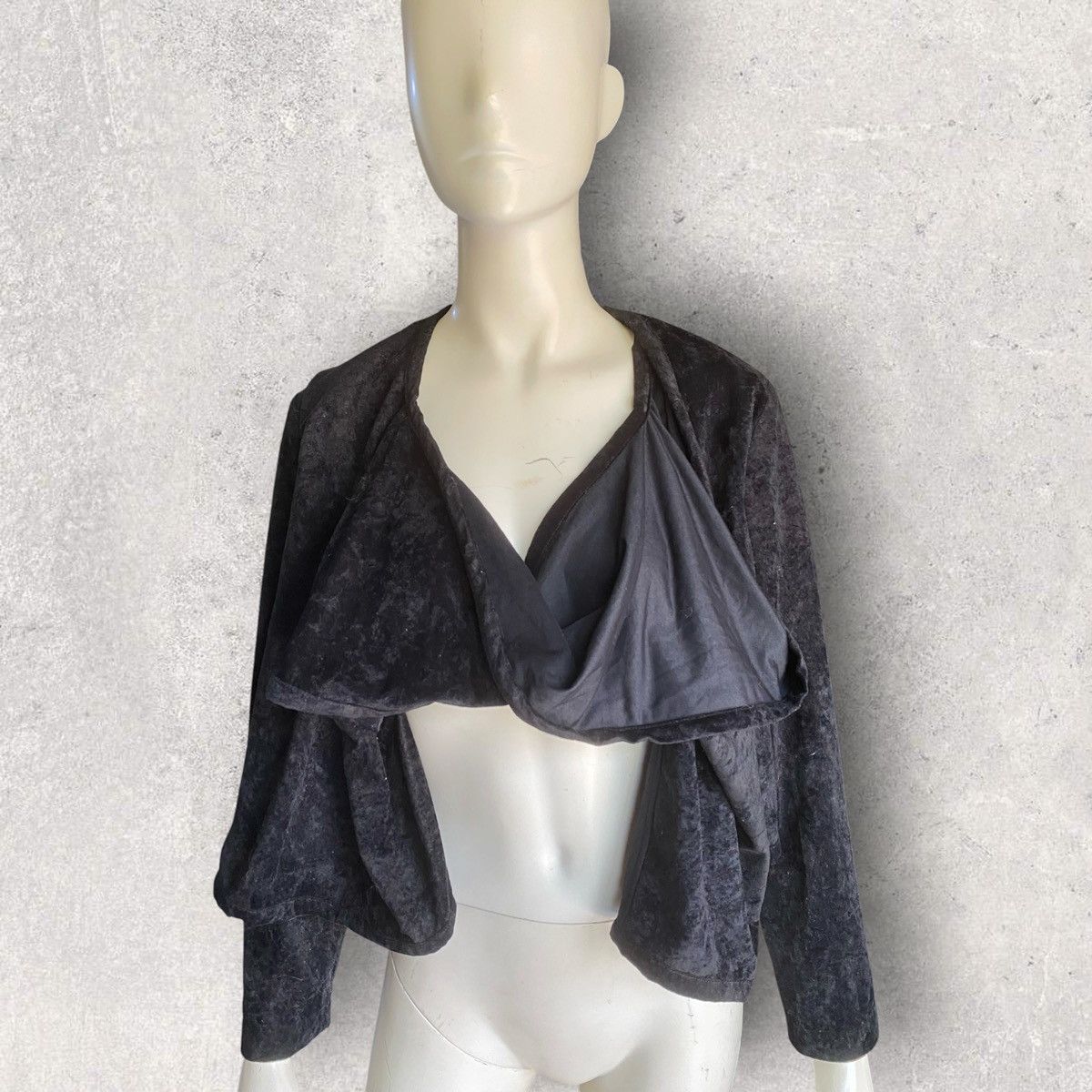 Comme des Garcons Vintage 1991 Twisted Crushed Velvet Top Size M / US 6-8 / IT 42-44 - 1 Thumbnail