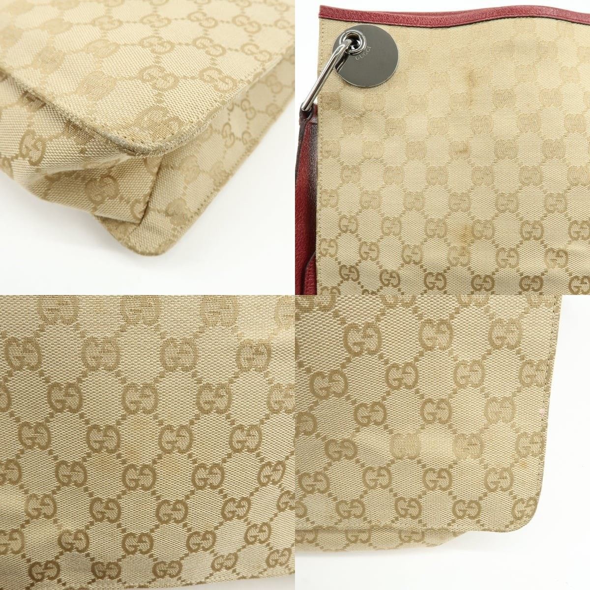 Gucci Gucci GG Canvas Crossbody Bag Beige Size ONE SIZE - 6 Thumbnail