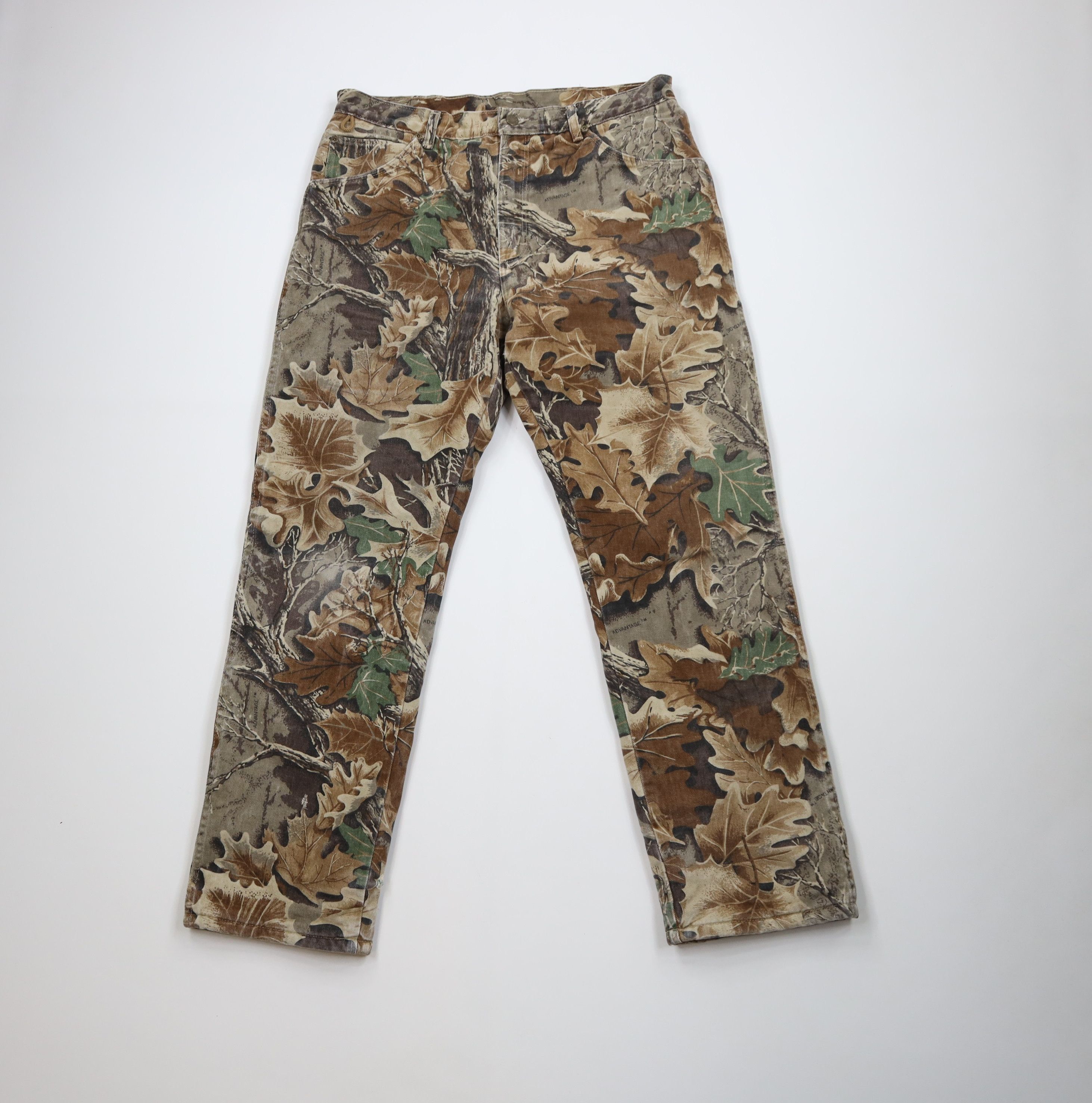 Wrangler Vintage 90s Y2K Wrangler Fleece Lined Camouflage Jeans Size US 36 / EU 52 - 2 Thumbnail