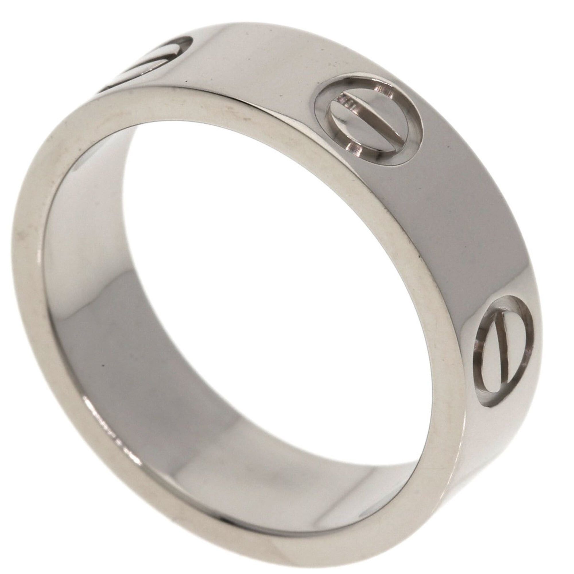 Cartier Cartier Love Ring #51, 18K White Gold, Women's Ring, CARTIER Size ONE SIZE - 1 Thumbnail