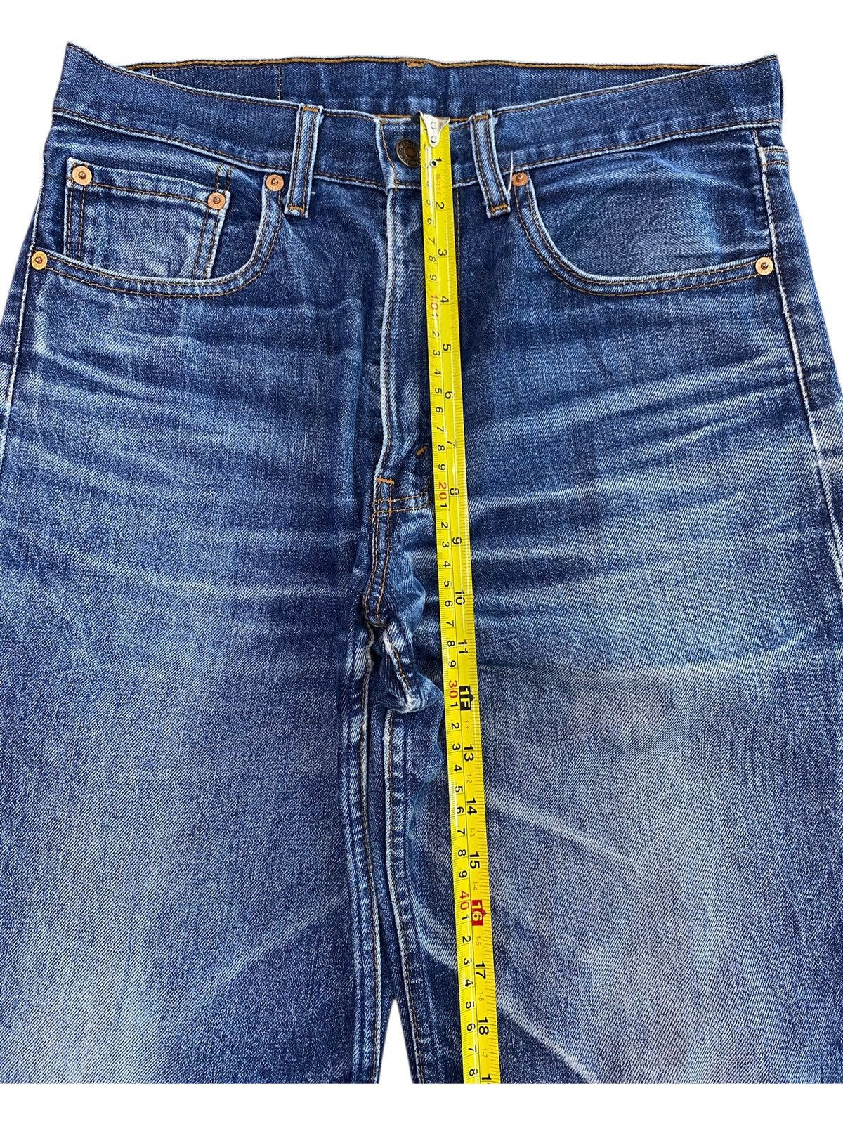 Levi's Levi’s 508 Whiskers Blue Faded Wash Style Straight Jeans Size US 30 / EU 46 - 10 Thumbnail