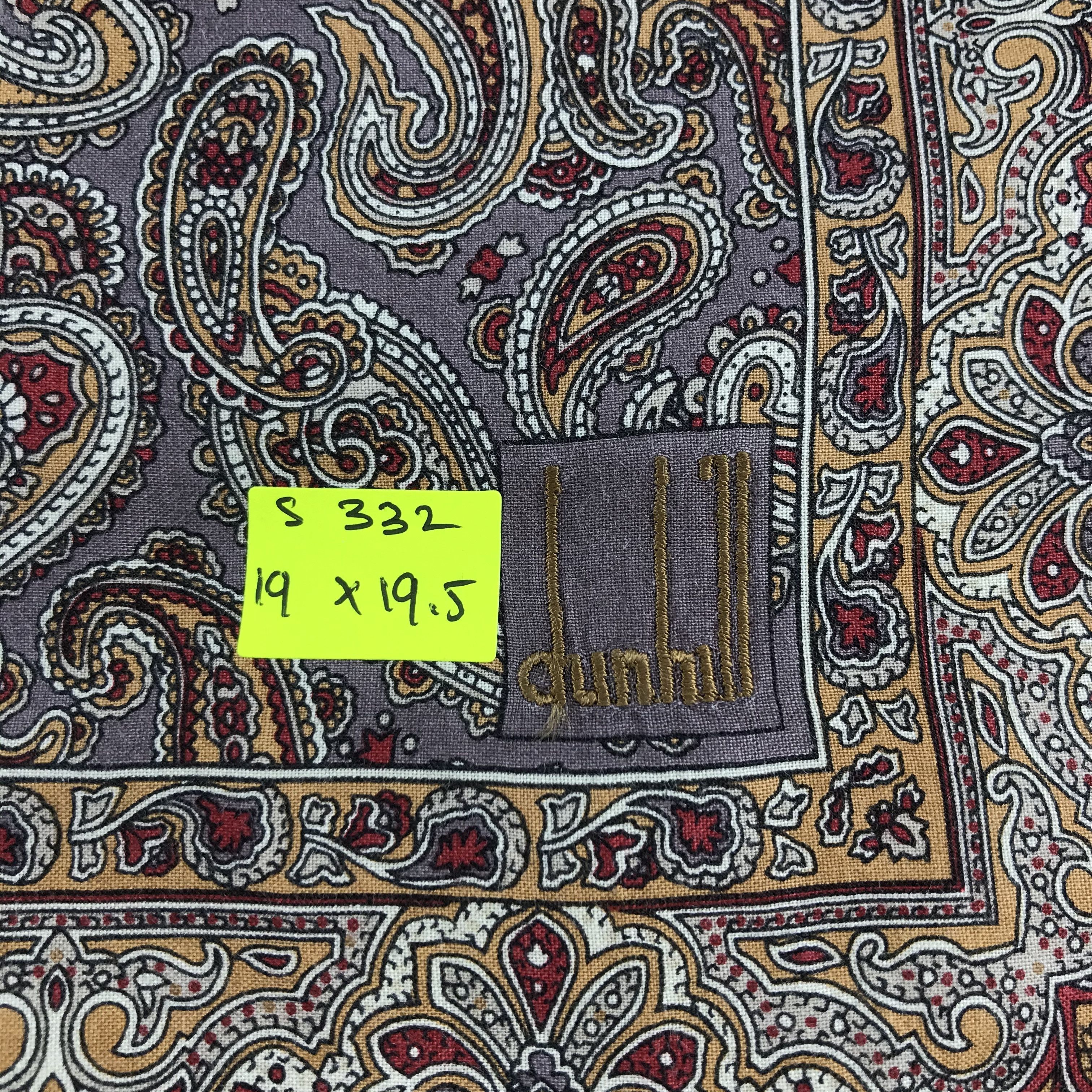 Alfred Dunhill × Vintage Dunhill Bandana / Handkerchief / Neckerchief - S332 Size ONE SIZE - 5 Thumbnail