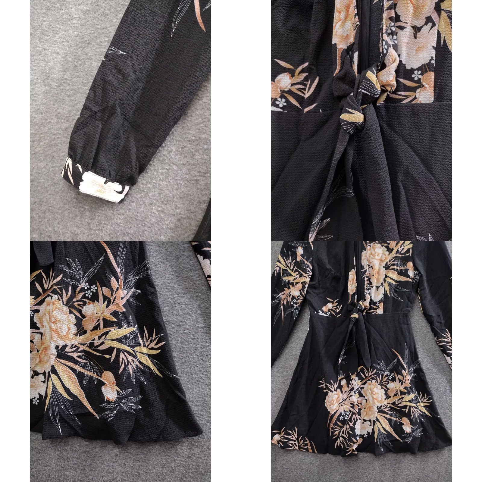 Nasty Gal Nasty Gal Floral Dress Midi Long Sleeve Mock Neck Size 2 Size XS / US 0-2 / IT 36-38 - 8 Thumbnail