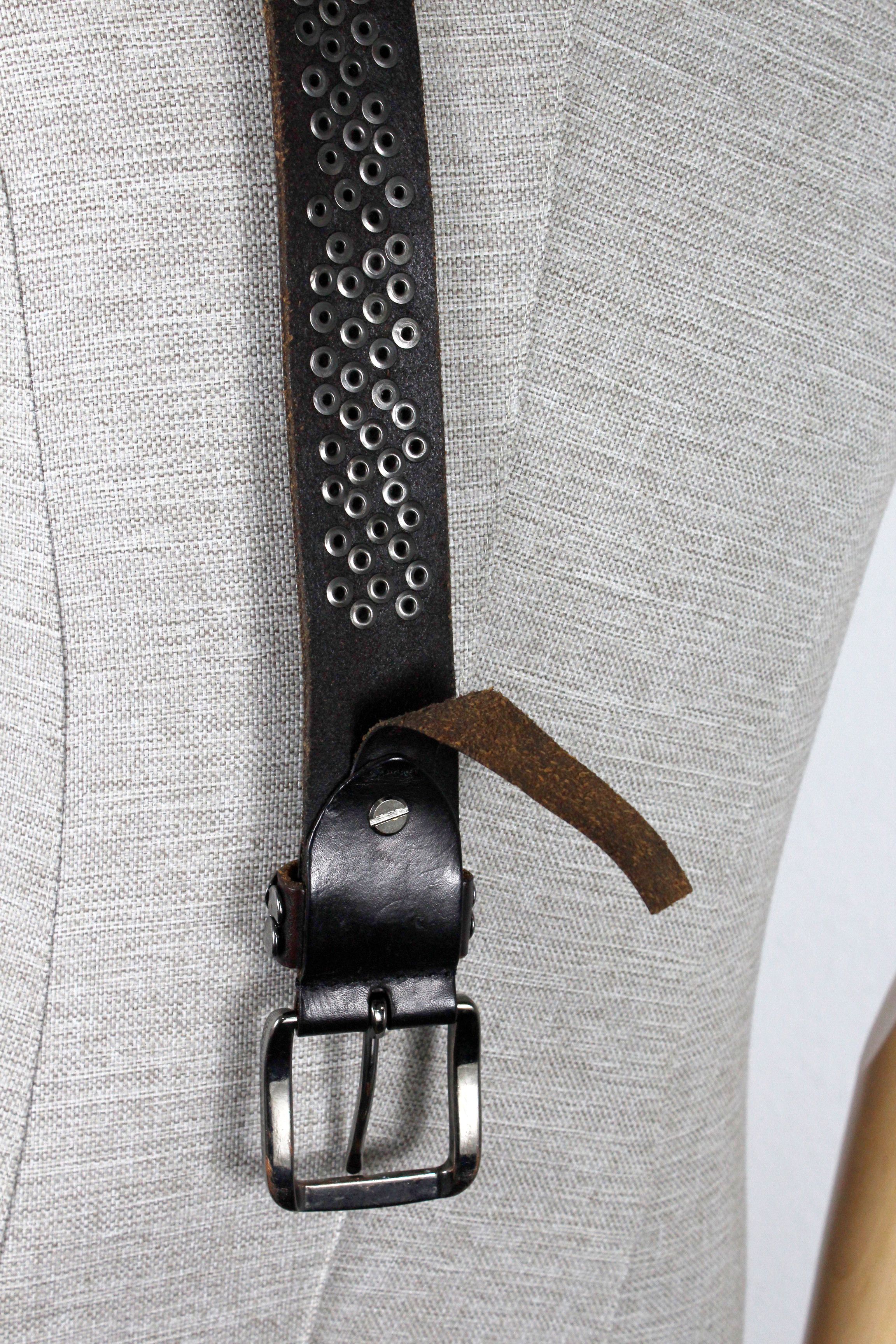 Japanese Brand × Vintage VINTAGE RHINESTONES BELT BB SIMON STYLE Leather Y2K Size ONE SIZE - 7 Thumbnail