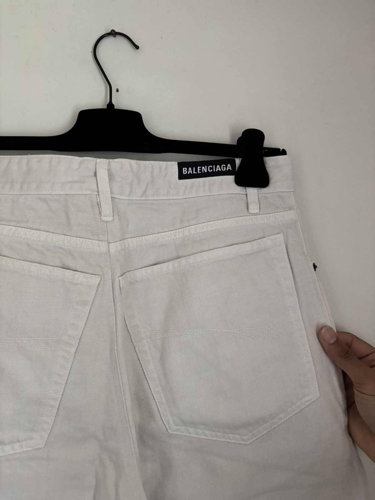 Balenciaga Balenciaga SS20 White denim Size US 32 / EU 48 - 2 Thumbnail