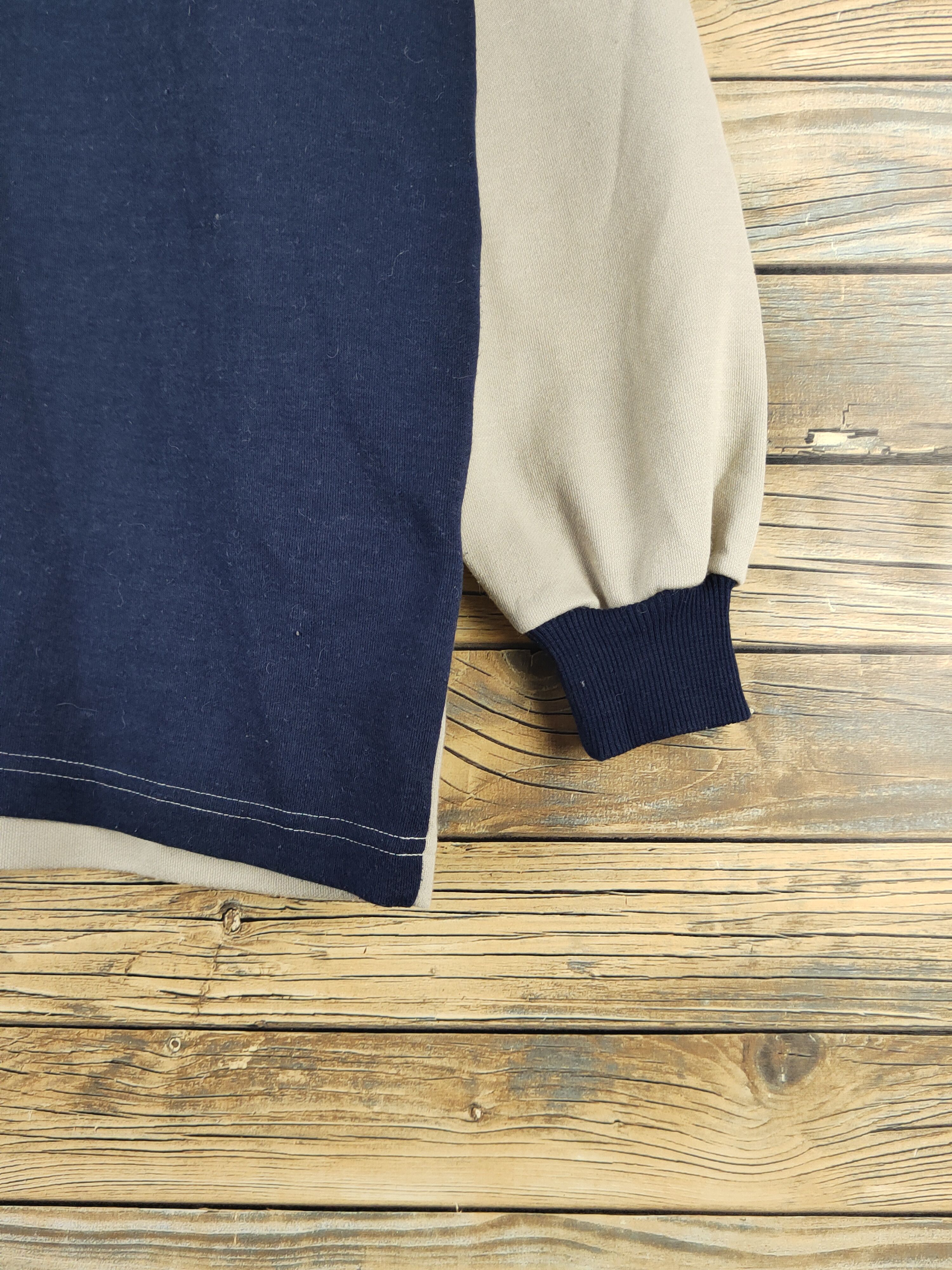 Vintage DL Malt's vintage Navy Beige Sweatshirts #2497 Size US M / EU 48-50 / 2 - 7 Thumbnail