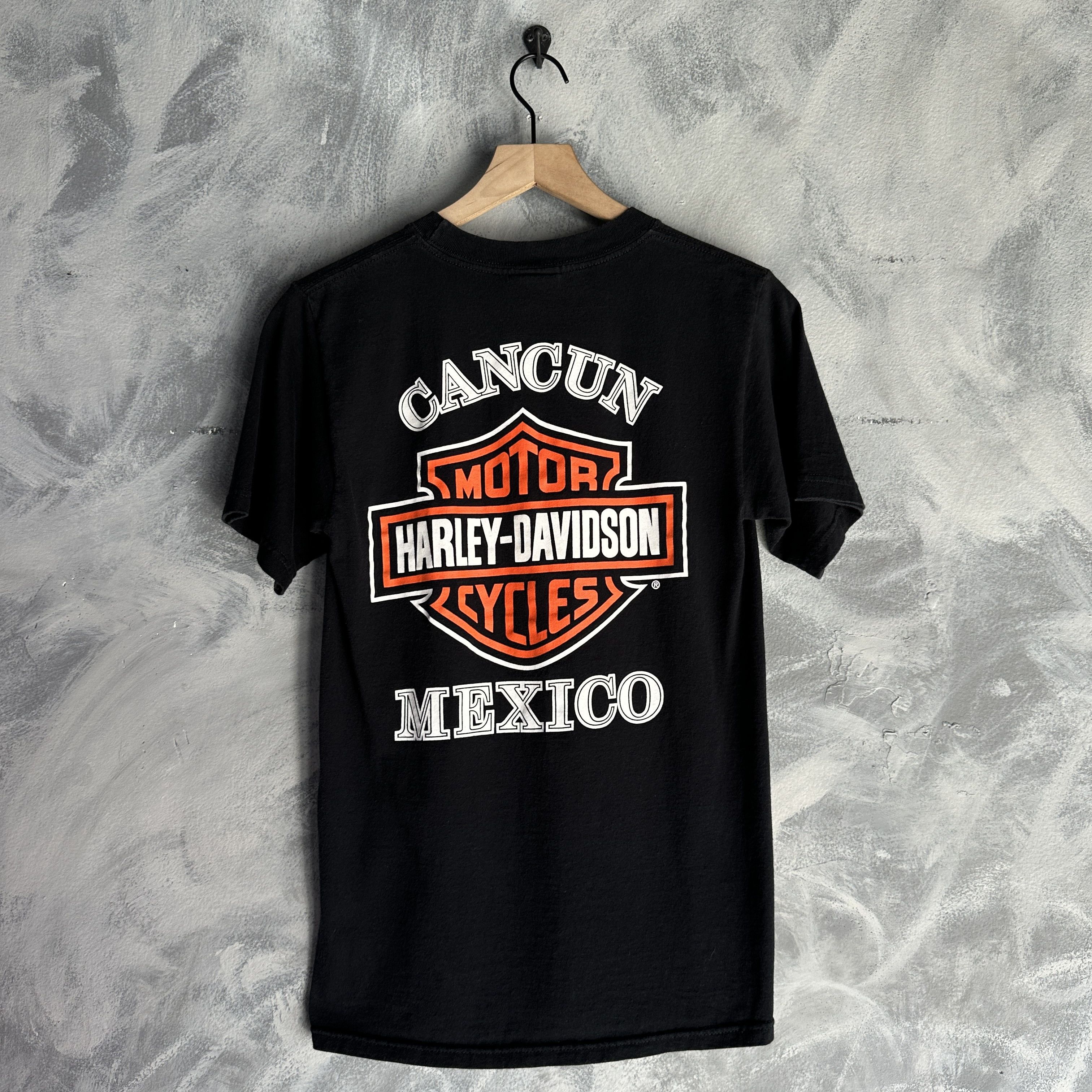 Harley Davidson Vintage Harley Davidson T Shirt Mens Small Black Cancun Size US S / EU 44-46 / 1 - 5 Thumbnail