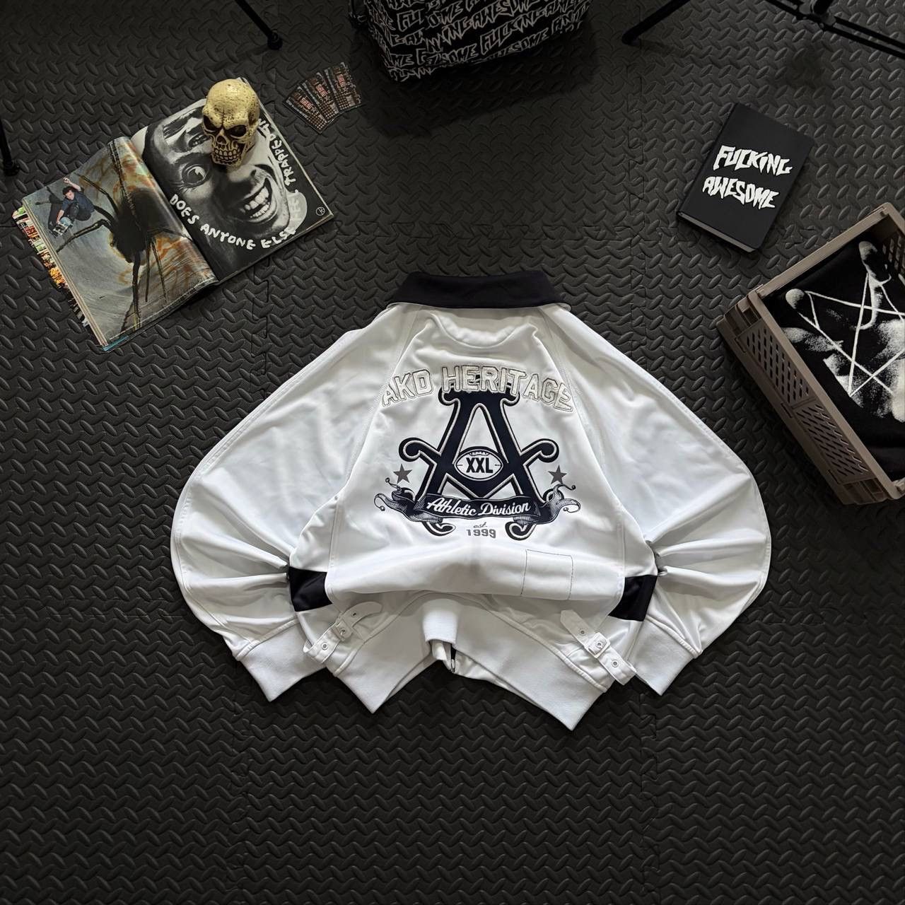 Akademiks Akademiks Zip Track Jacket Rap Hip-Hop Y2k Size US M / EU 48-50 / 2 - 1 Thumbnail