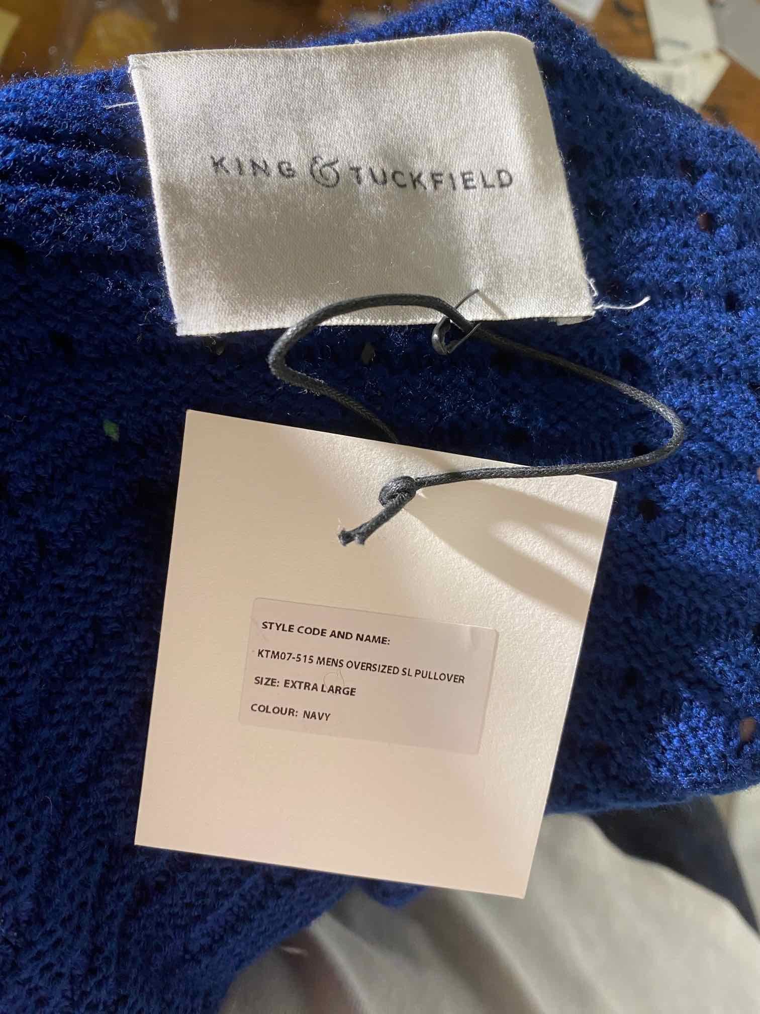 King & Tuckfield King & Tuckfield Knit Oversized Short Sleeve Pullover Size US XL / EU 56 / 4 - 6 Thumbnail