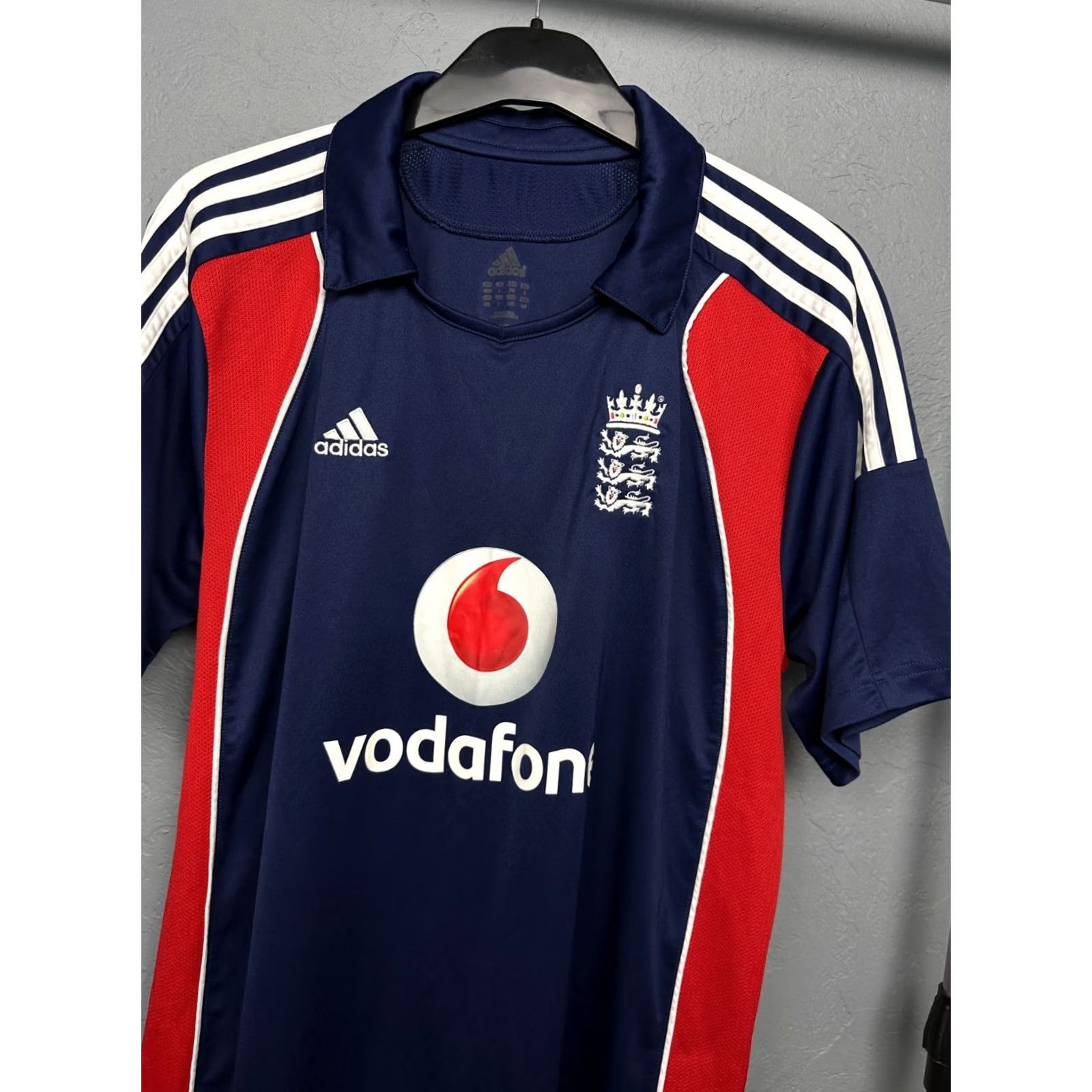 Adidas Adidas England Team Cricket Jersey Mens Shirt Vodafone Size M Blue Jersey Logo Sports Shirt Mens Size US M / EU 48-50 / 2 - 2 Thumbnail