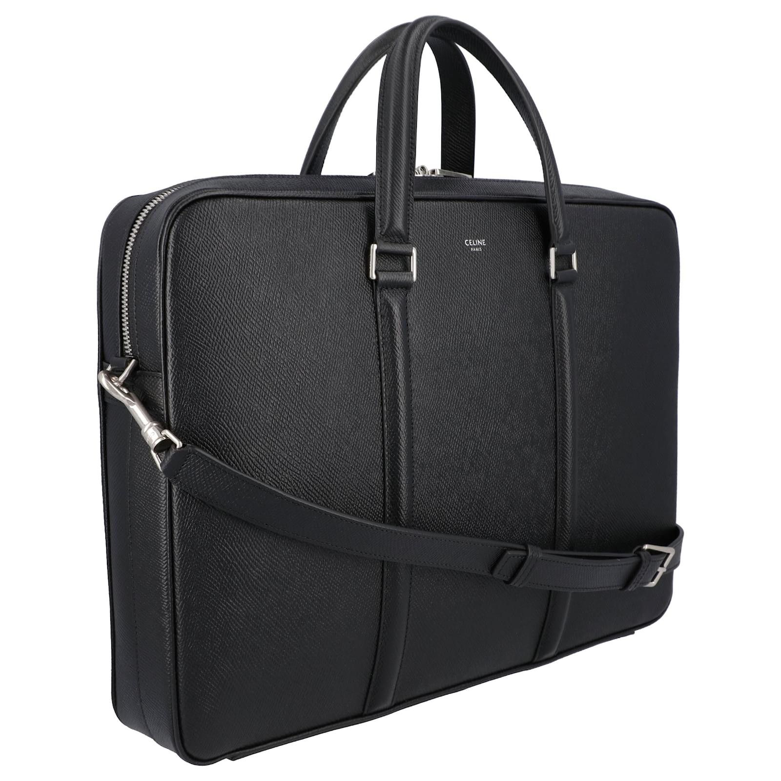 Celine o1bcso1str1124 Size: OS / Medium Briefcase in Black Size ONE SIZE - 2 Thumbnail