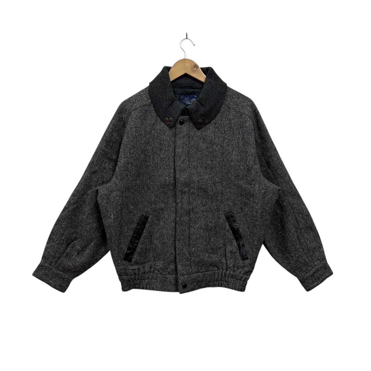 If Six Was Nine Blue5 Tokyo Herringbone Wool Bomber Jacket Size US XL / EU 56 / 4 - 1 Thumbnail