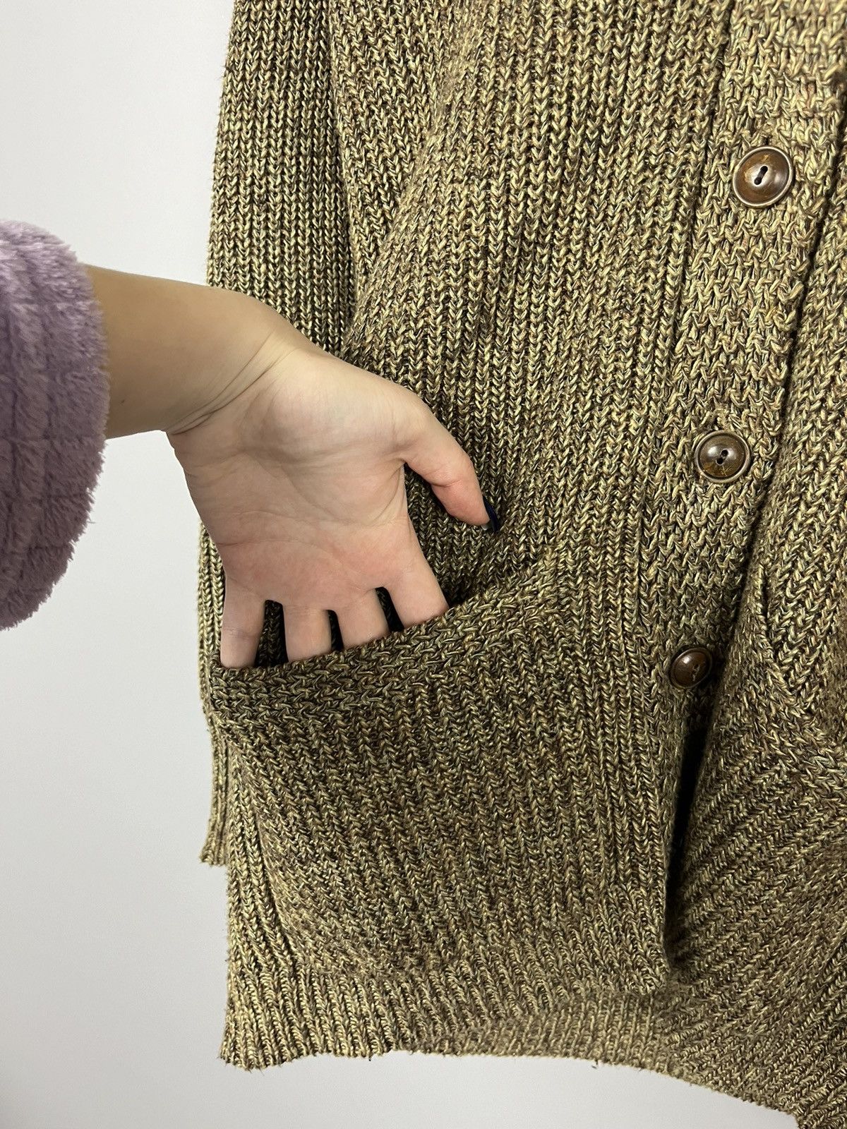 Designer × Polo Ralph Lauren Polo Ralph Lauren linen cotton cardigan sweater button up Size XS / US 0-2 / IT 36-38 - 2 Thumbnail