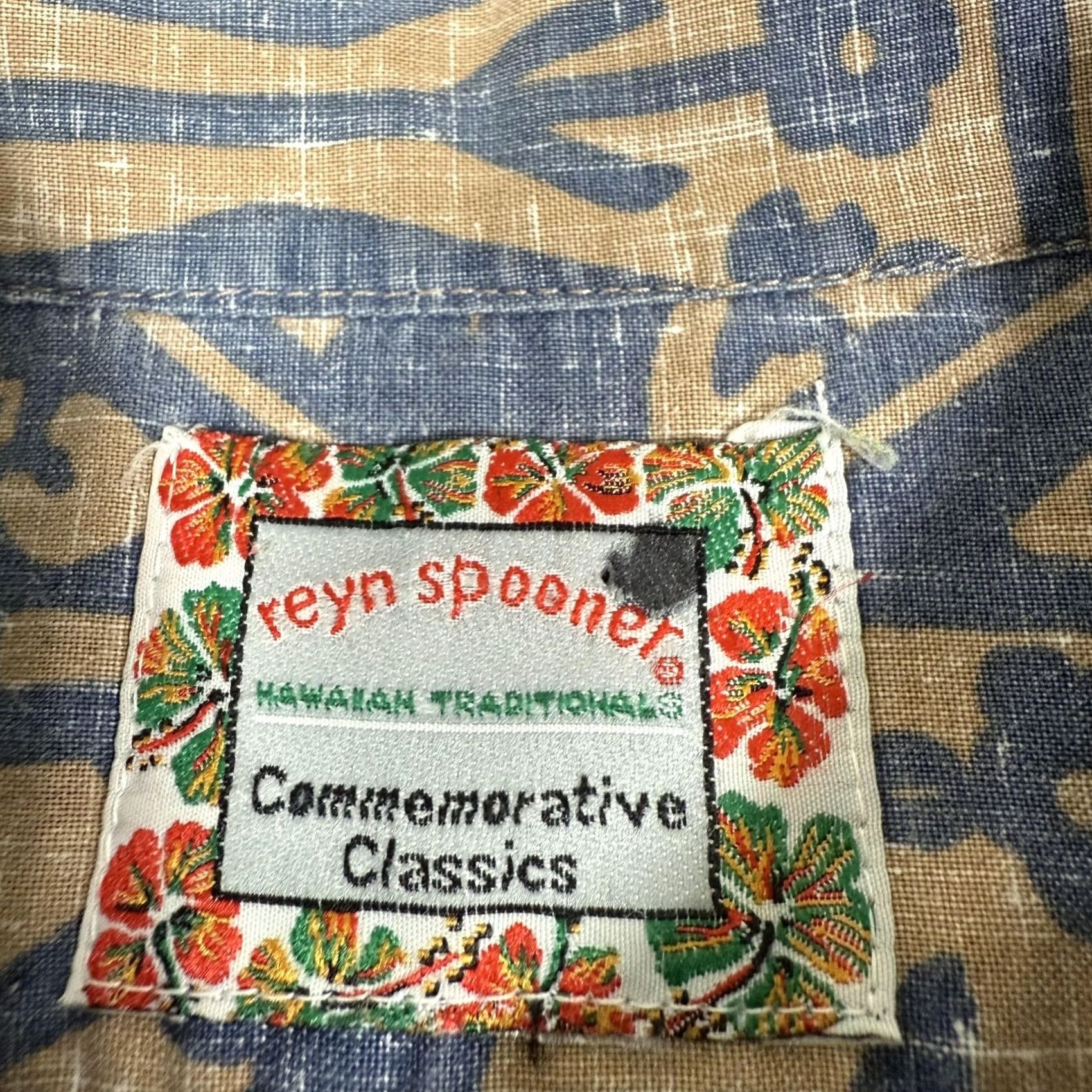 Reyn Spooner Reyn Spooner Shirt Mens Large Blue Hawaiian Button Up Commemorative Classics 90s Size US L / EU 52-54 / 3 - 7 Thumbnail