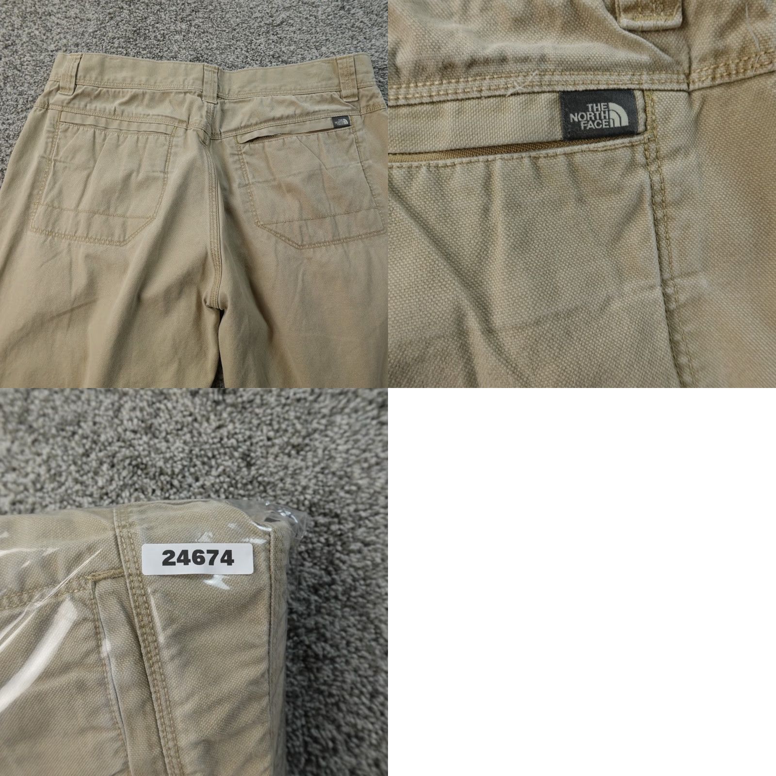 The North Face North Face Pants Mens 36x27 Canvas Khaki 5 Pocket Outdoor Hiking Regular Rise Chino Beige Brown Tan Size US 36 / EU 52 - 9 Thumbnail
