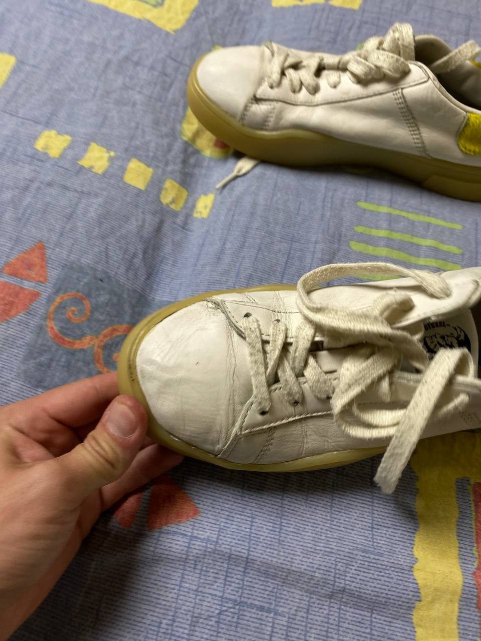 Diesel 2000s Archive Japanese Leather Sneakers Diesel Y2K Size US 7 / IT 37 - 4 Thumbnail
