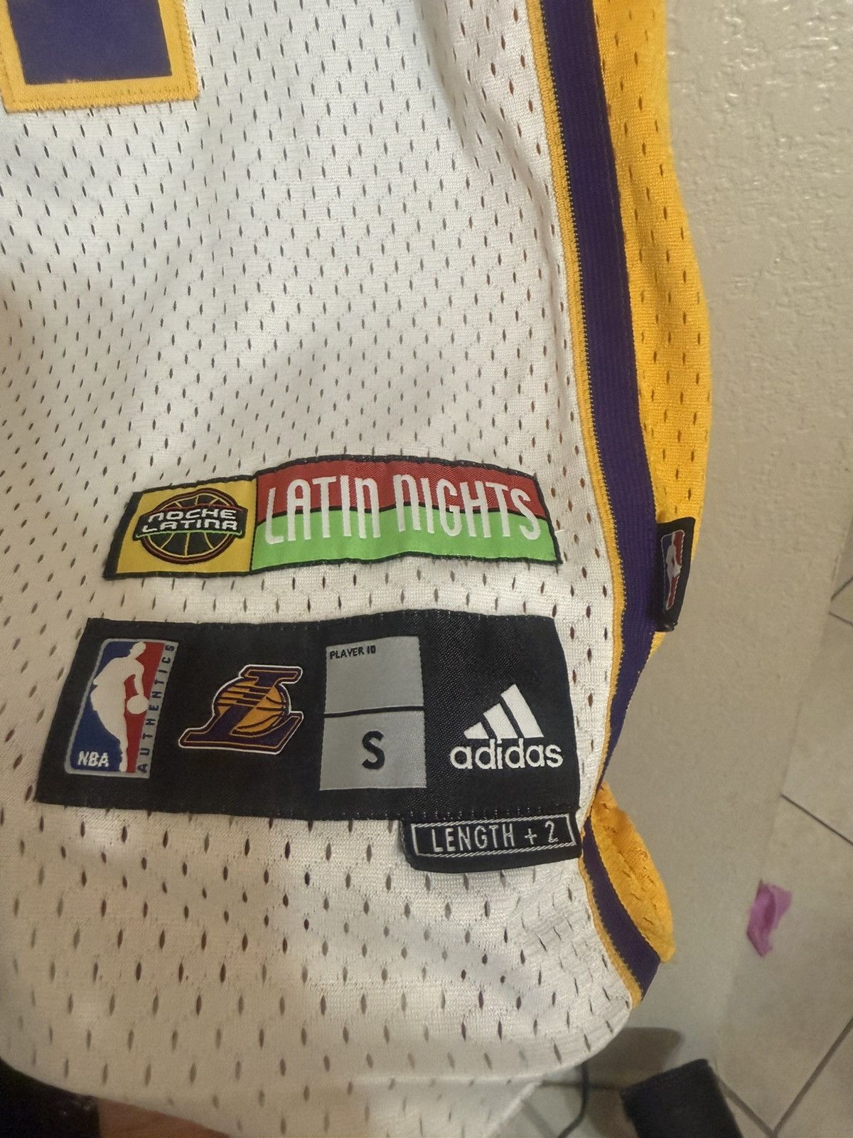 Adidas NOCHE LATINA KOBE BRYANT ADIDAS LAKERS SMALL S SWINGMAN Size US S / EU 44-46 / 1 - 8 Thumbnail