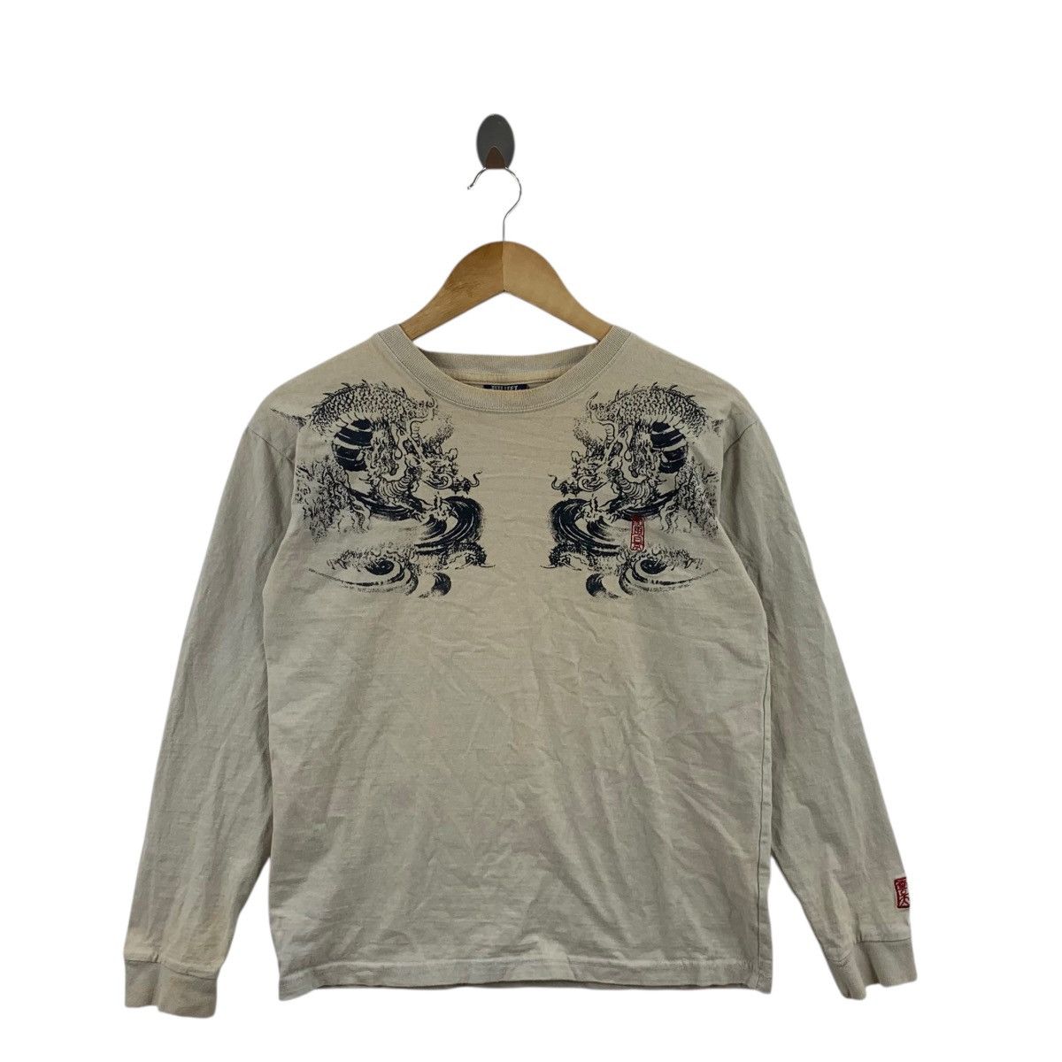 Vintage Vintage SUKAJAN JAPAN DRAGON RYU Bullet Noise Tee Shirt Top Size M / US 6-8 / IT 42-44 - 3 Thumbnail