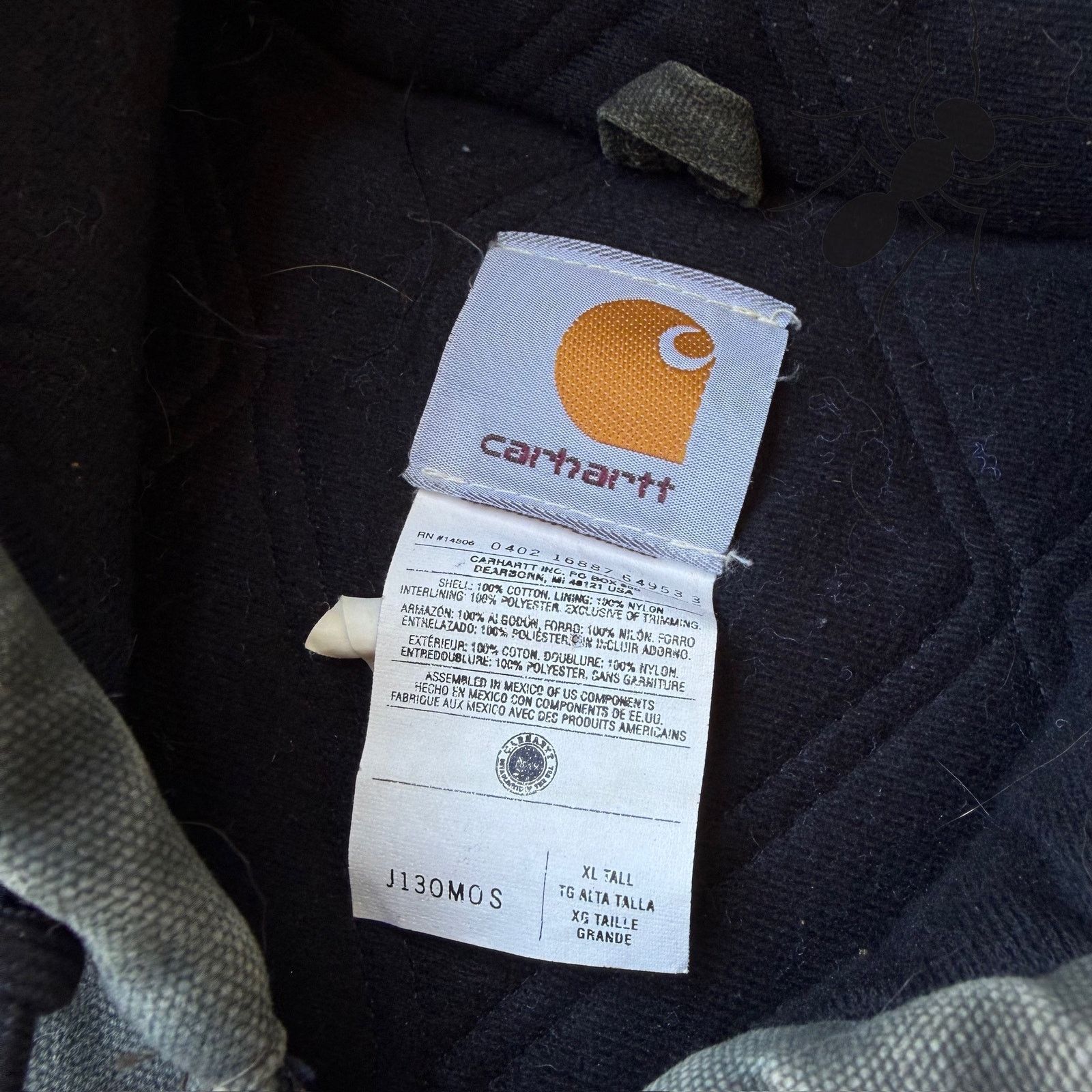 Carhartt × Vintage Carhartt J130 MOS green hooded work wear jacket Size US XL / EU 56 / 4 - 5 Thumbnail