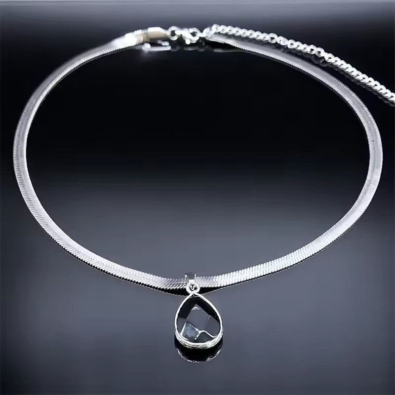 Japanese Brand × Vintage Water Drop Black Obsidian Necklace Size ONE SIZE - 2 Thumbnail