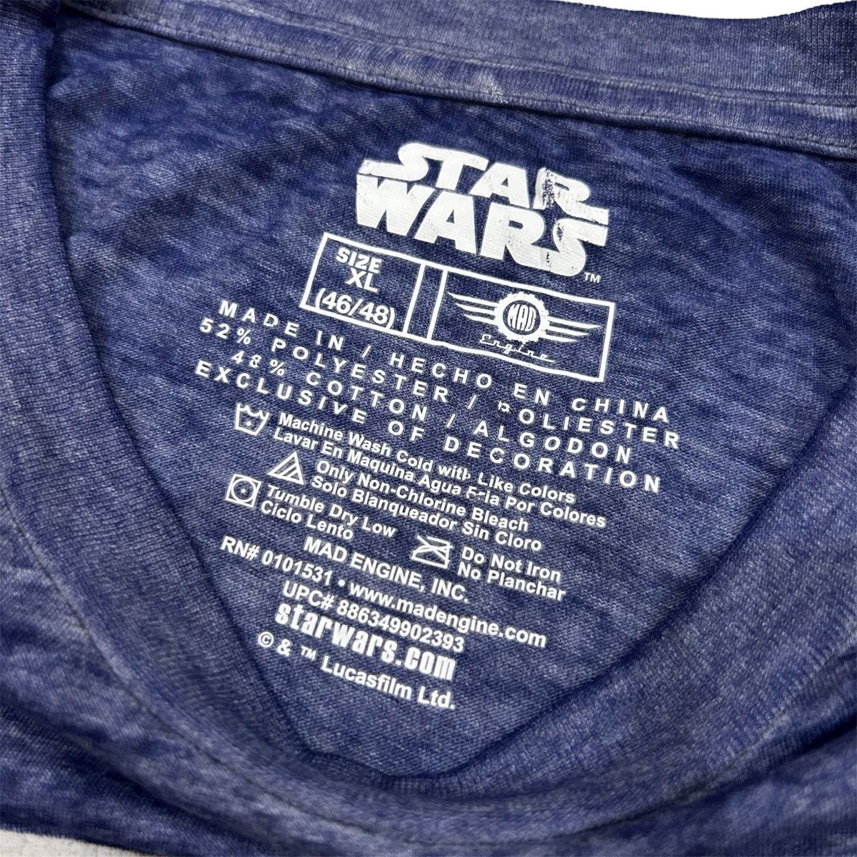Star Wars Star Wars Movie Promo Mad Engine Lucas Film Tshirt Size US XL / EU 56 / 4 - 3 Thumbnail