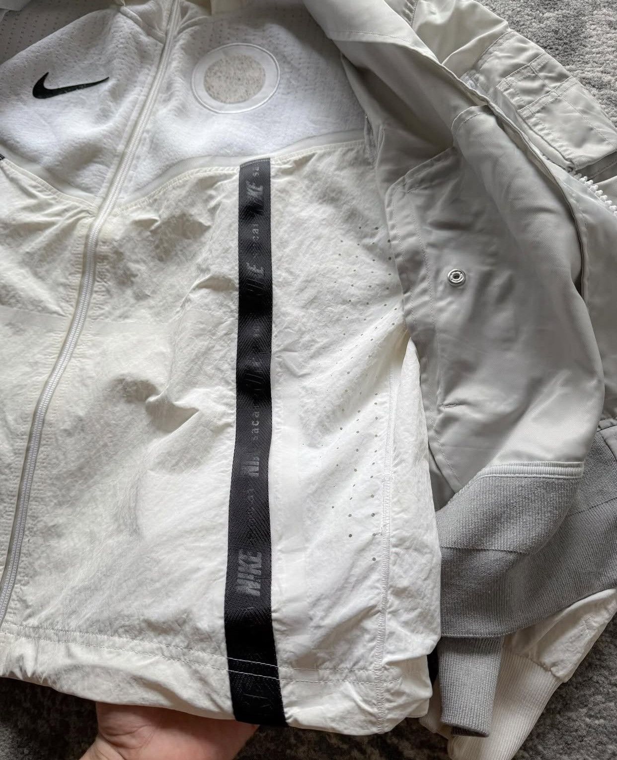 Sacai Nike X Sacai Double Layer Sports Hooded Bomber Jacket Size US XS / EU 42 / 0 - 10 Thumbnail