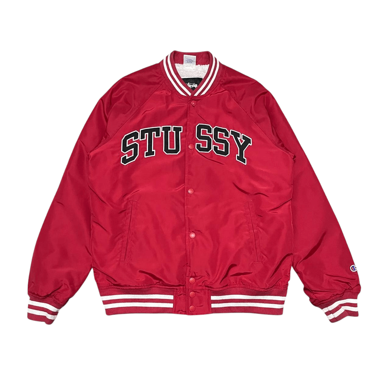 Stussy Stussy x Champion Spell Out Bomber / Varsity Jacket Size US S / EU 44-46 / 1 - 1 Thumbnail