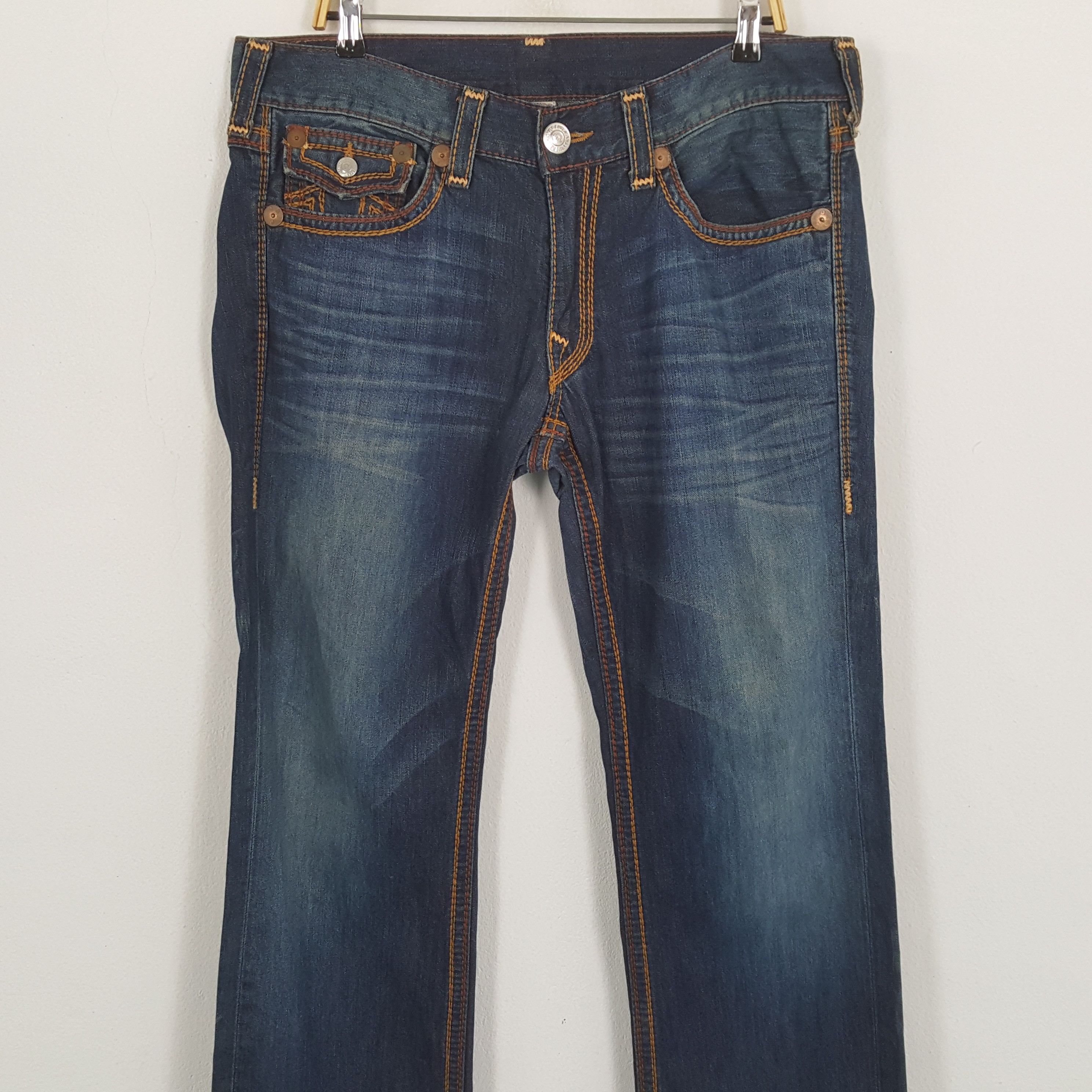 True Religion × Vintage Vintage TRUE RELIGION American Fashion Brand Denim Jeans Size US 37 - 5 Thumbnail